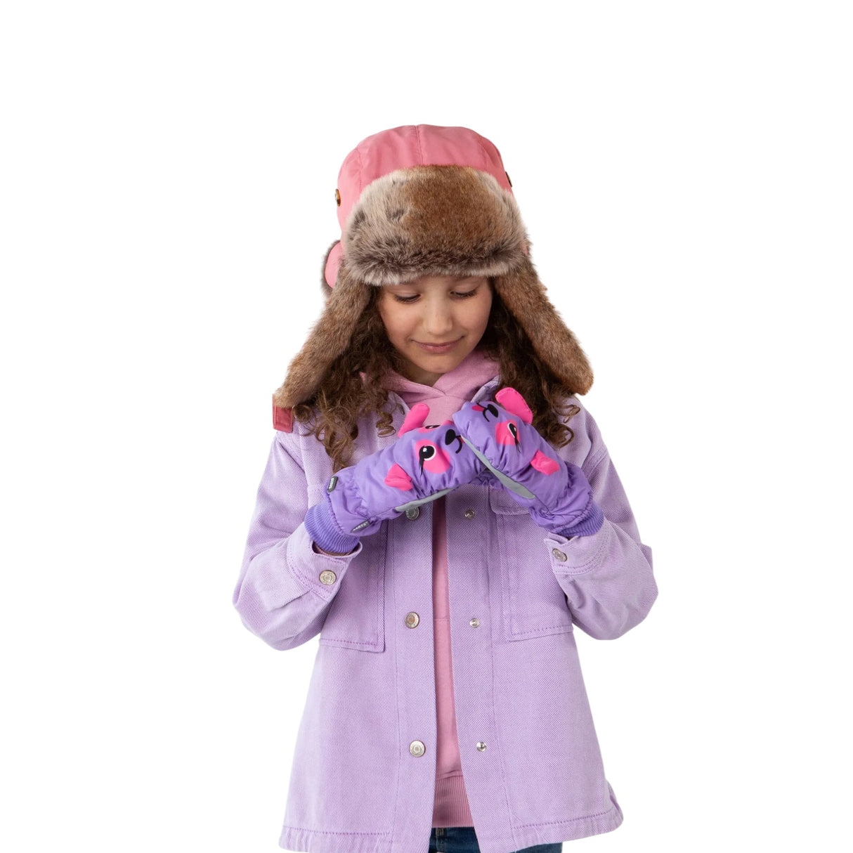 Barts Kids' Kamikaze Bomber Hat Black / 53cm-Pink / 53cm #- 53 Degrees North