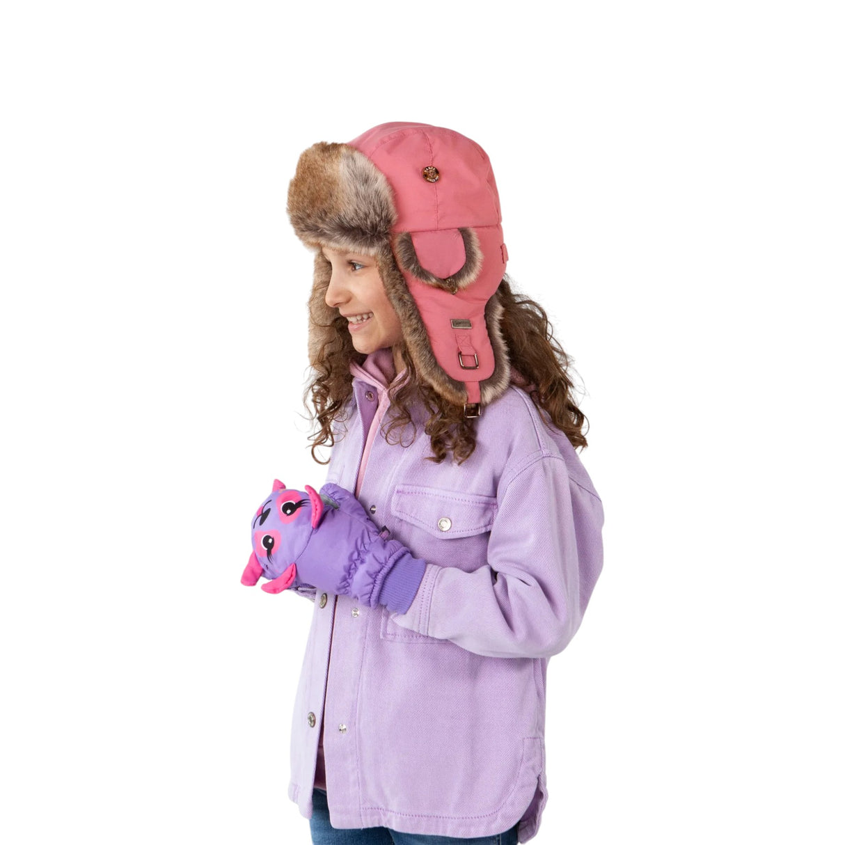 Barts Kids' Kamikaze Bomber Hat Black / 53cm-Pink / 53cm #- 53 Degrees North
