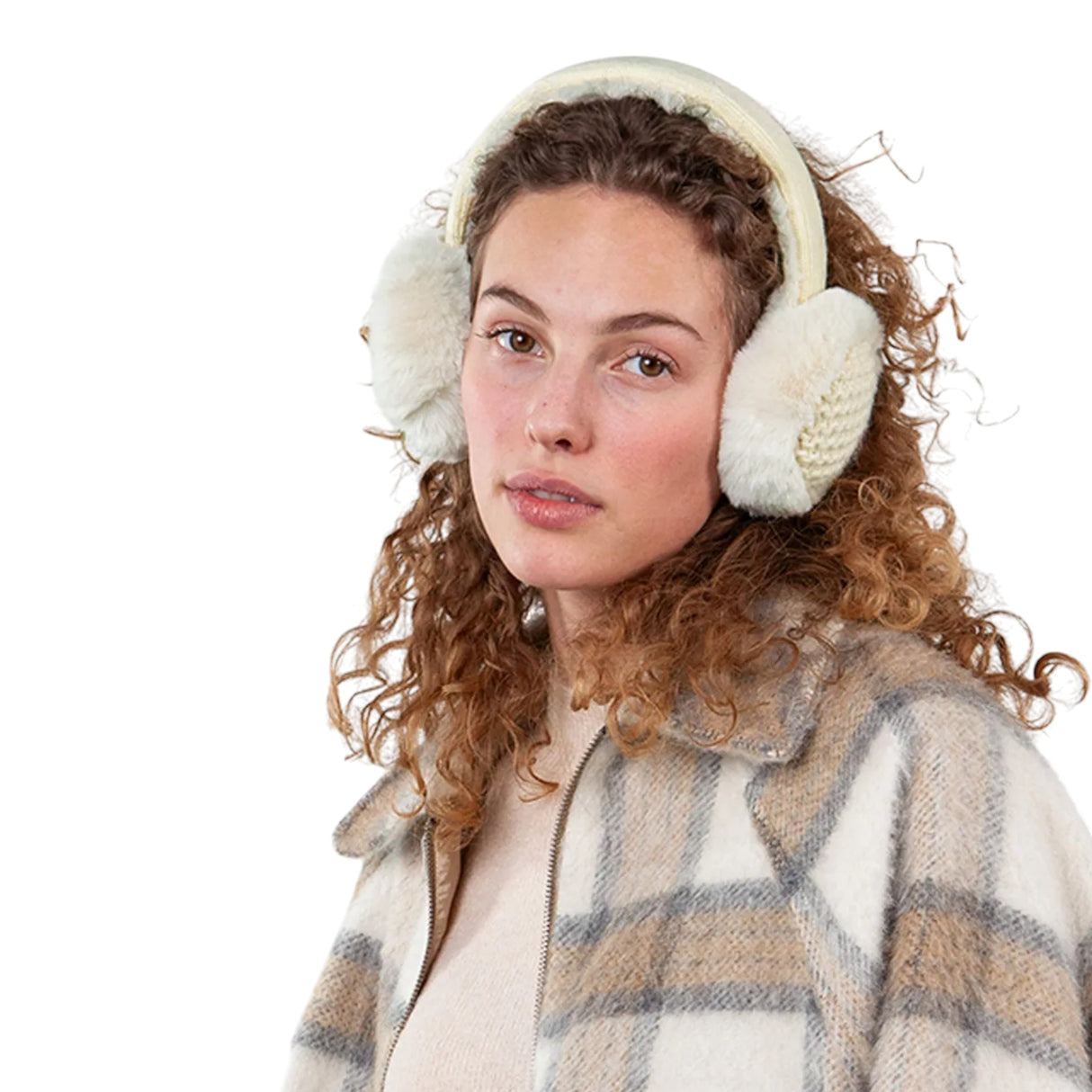 Barts Bigwit Earmuffs Cream-Light Blue-Black-Mauve #- 53 Degrees North