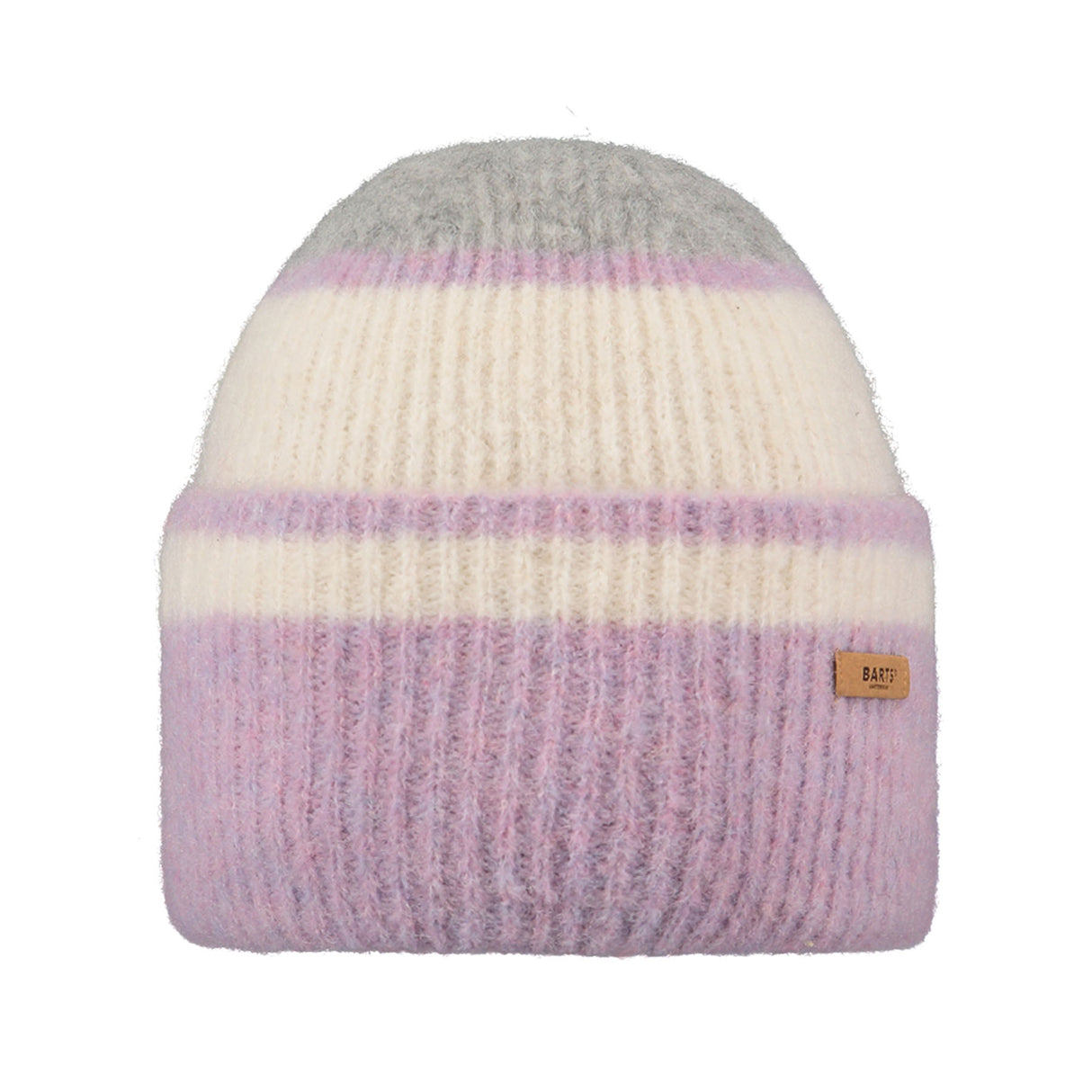 Barts Women's Premium Ounaa Beanie Heather Grey-Orchid #- 53 Degrees North