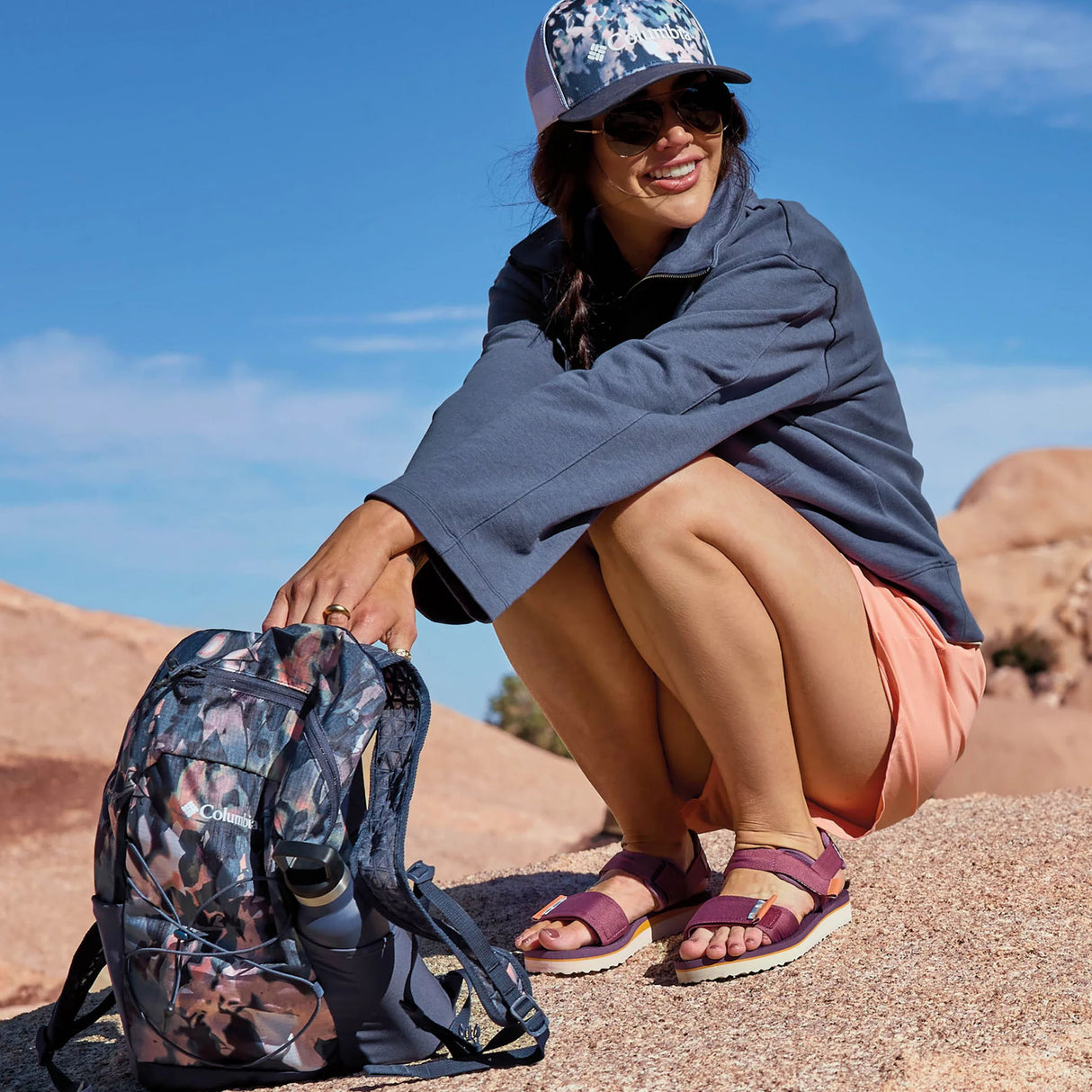 Columbia Women's Via Sandal Desert Nights Antique Mauve/Squash / 4-Antique Mauve/Squash / 5-Antique Mauve/Squash / 6-Antique Mauve/Squash / 7-Antique Mauve/Squash / 8 #- 53 Degrees North