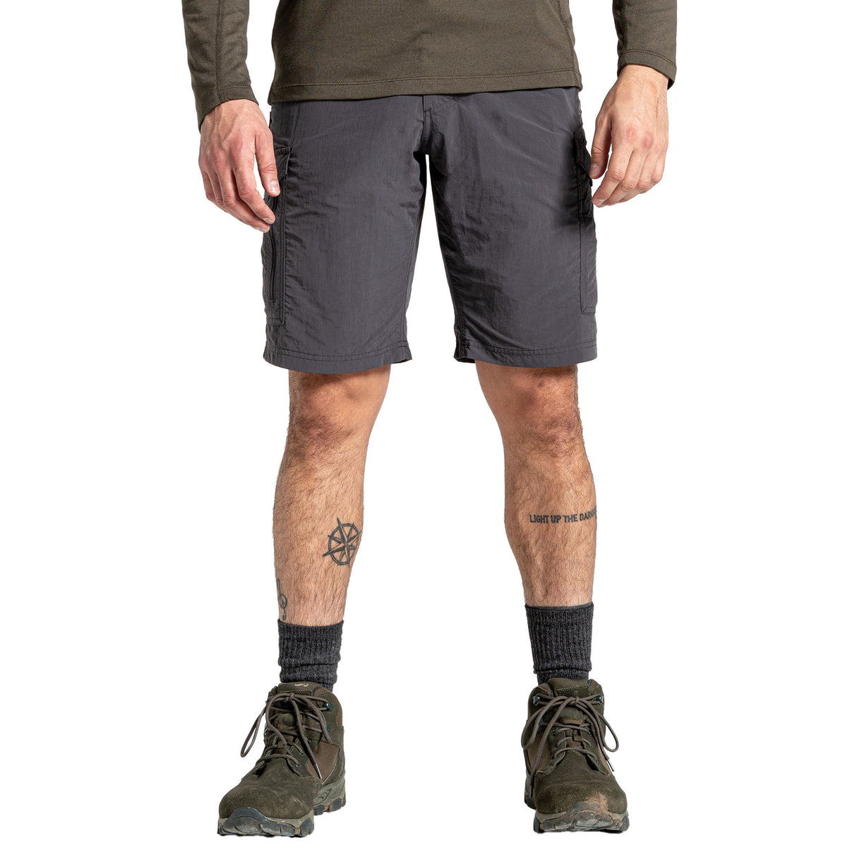 Craghoppers Men's Nosilife Cargo II Shorts Black Pepper / Small-Black Pepper / Medium-Black Pepper / Large-Black Pepper / X-Large-Black Pepper / XX-Large #- 53 Degrees North