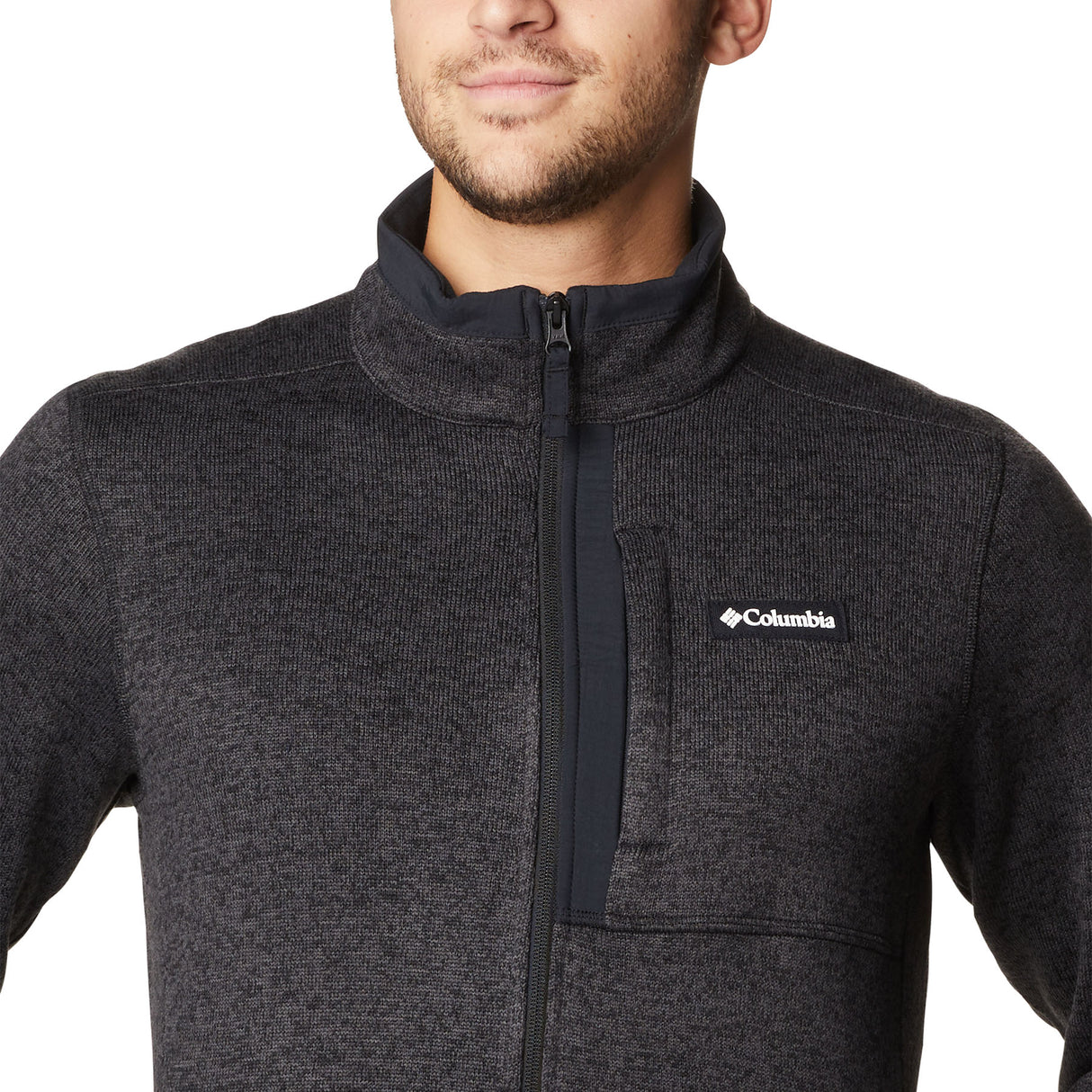 Columbia Men's Sweater Weather Full Zip Jacket Black Heather / Small-Black Heather / Medium-Black Heather / Large-Black Heather / X-Large-Black Heather / XX-Large #- 53 Degrees North