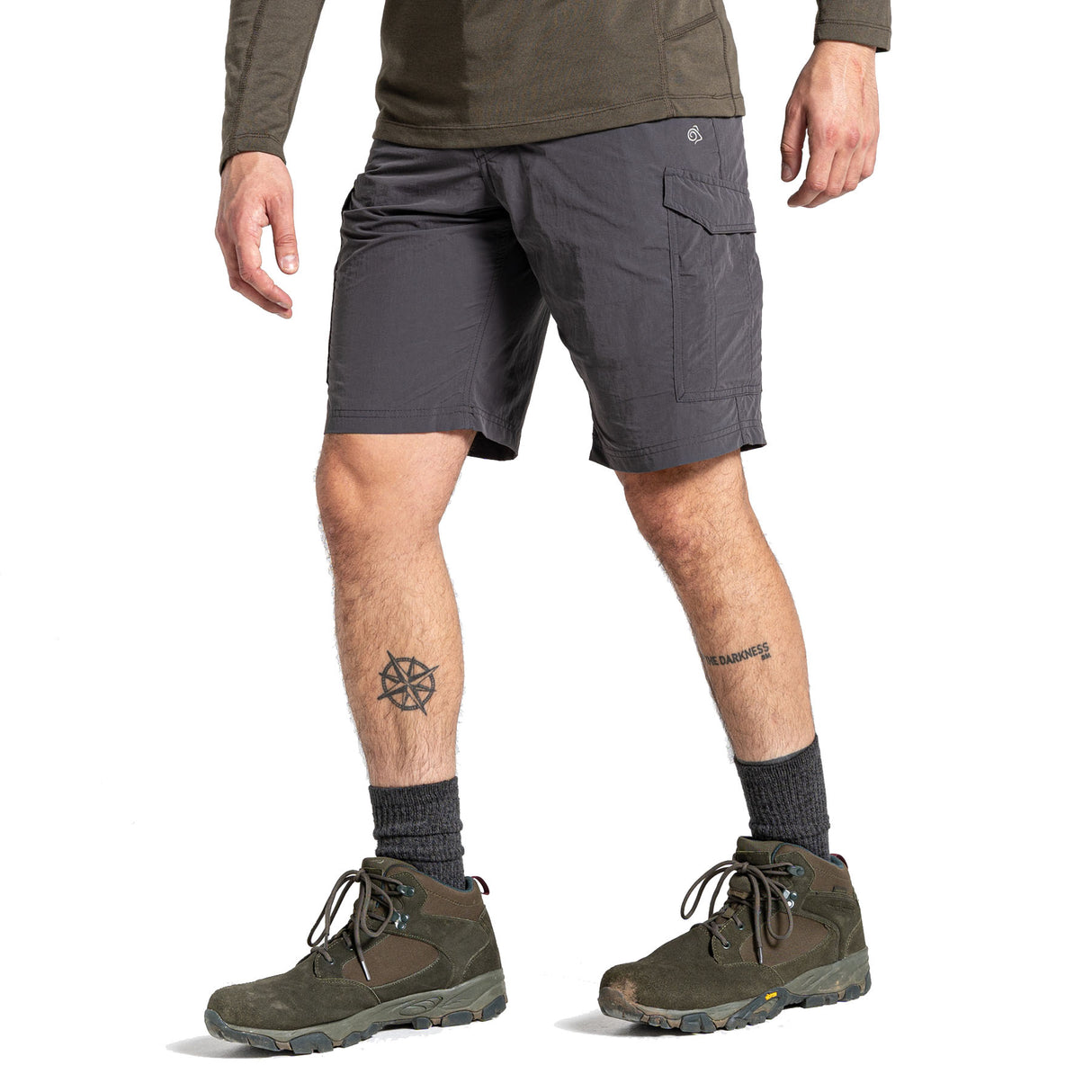 Craghoppers Men's Nosilife Cargo II Shorts Black Pepper / Small-Black Pepper / Medium-Black Pepper / Large-Black Pepper / X-Large-Black Pepper / XX-Large #- 53 Degrees North