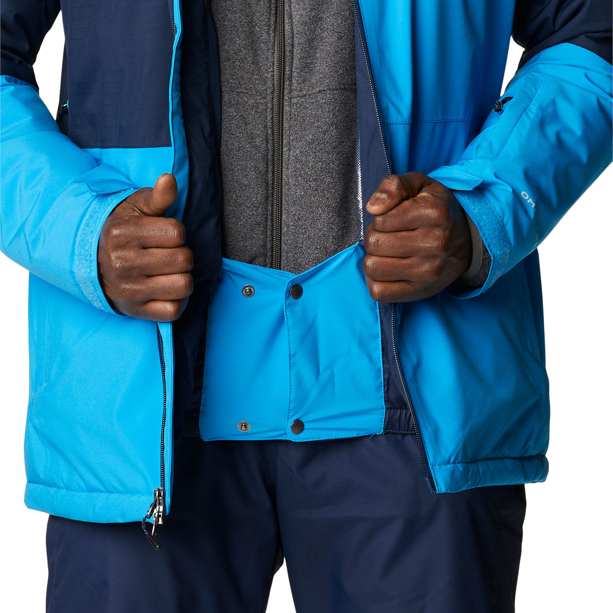 Columbia Men's Iceberg Point Waterproof Ski Jacket Compass Blue/Collegiate Navy / Small-Compass Blue/Collegiate Navy / Medium-Compass Blue/Collegiate Navy / Large-Compass Blue/Collegiate Navy / X-Large-Compass Blue/Collegiate Navy / XX-Large #- 53 Degrees North