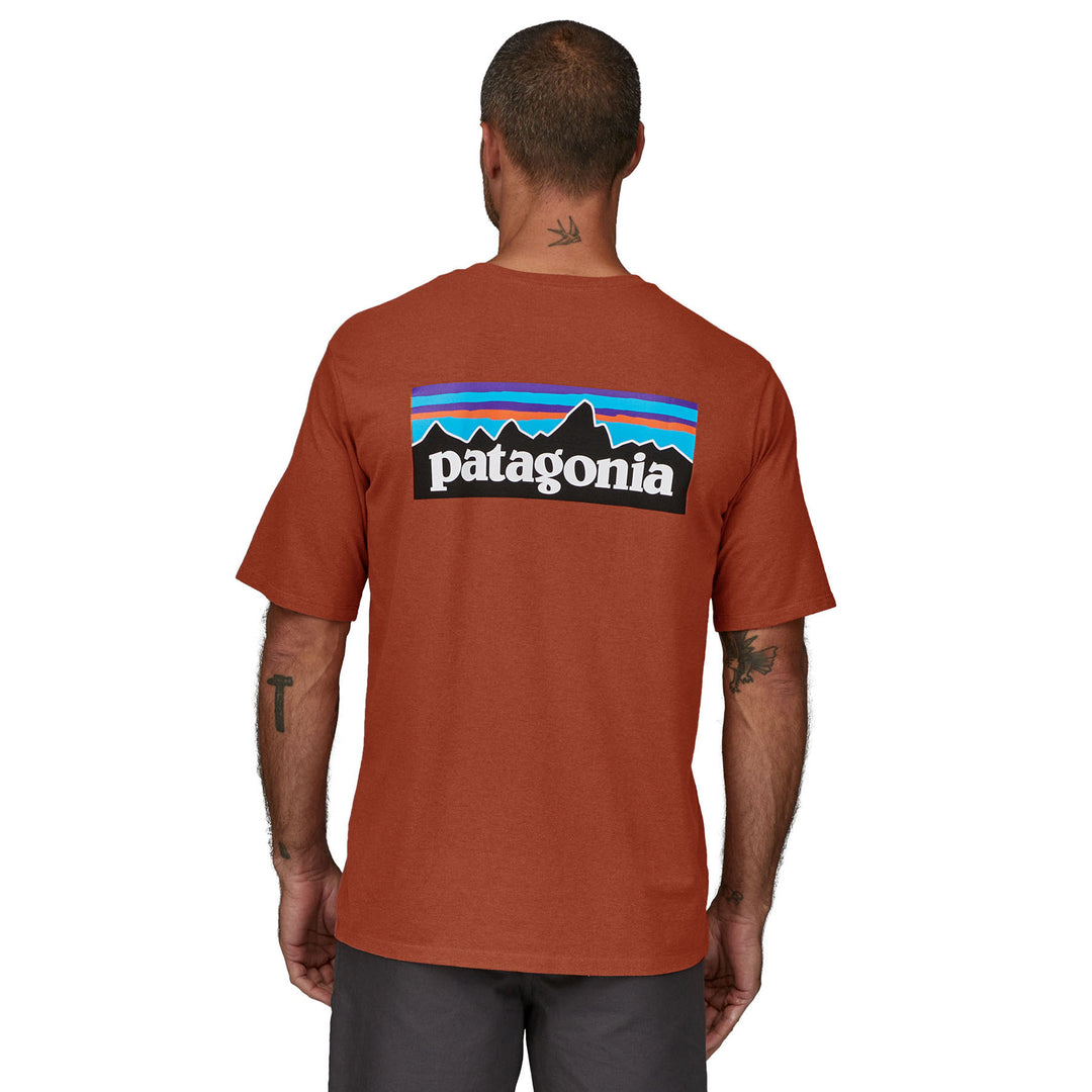 Patagonia Men's P-6 Logo Responsibili-Tee #color_quartz-coral