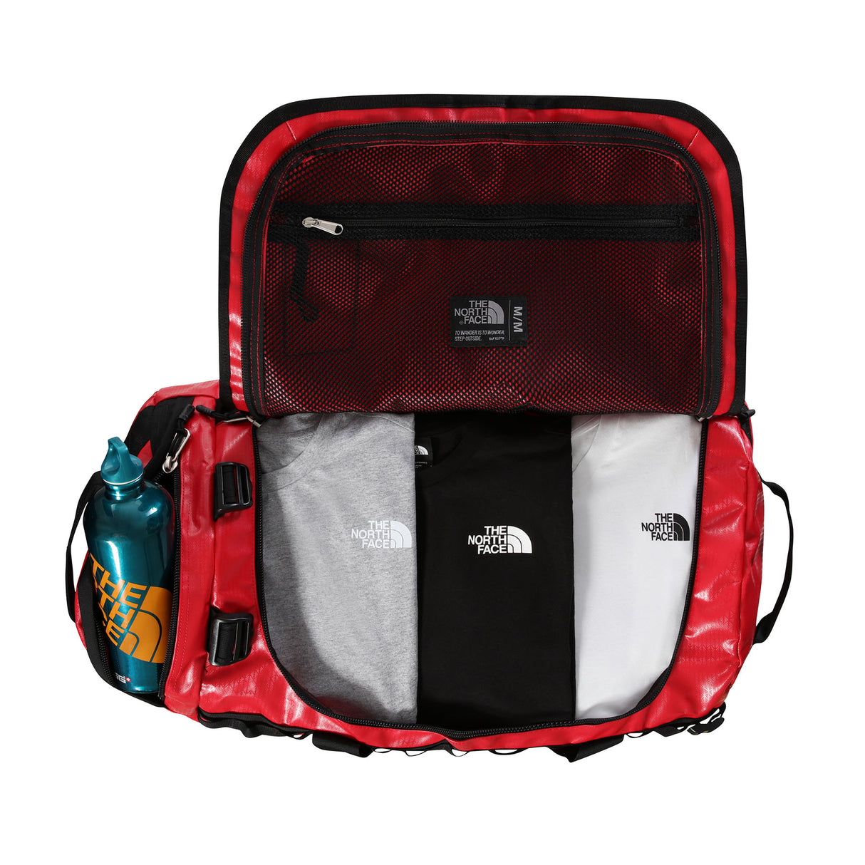 The North Face Base Camp Duffel Bag - Medium TNF Black/TNF White-TNF Red-TNF Black-TNF Black-Summit Gold-TNF Black-Summit Navy-TNF Black #- 53 Degrees North