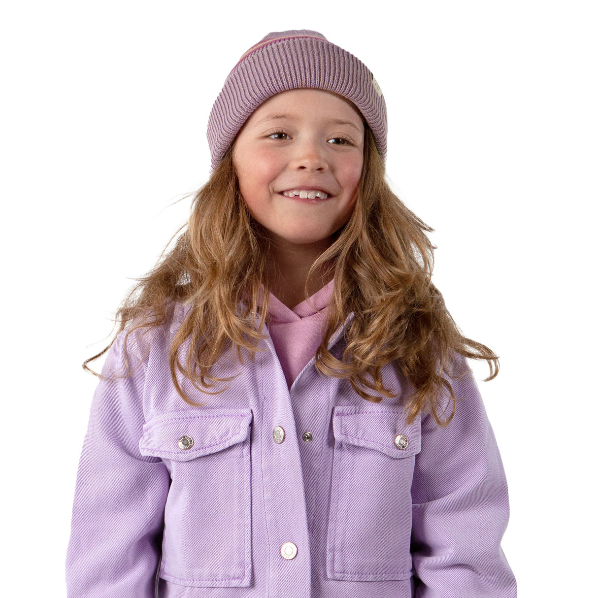 Barts Girls' Melona Beanie Mauve / 53-55cm-Purple / 53-55cm - 53 Degrees North