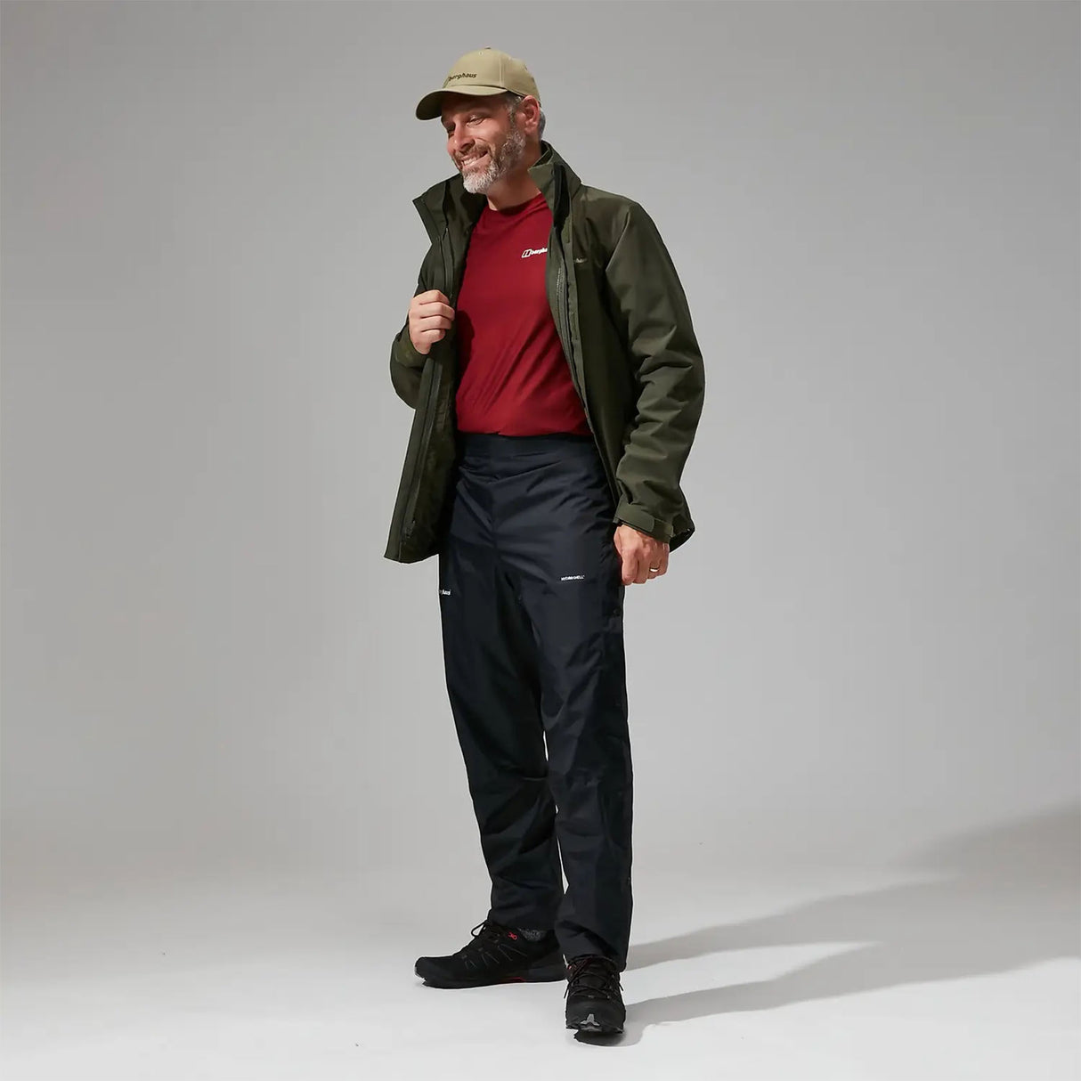 Berghaus Men's Deluge 2.0 Waterproof Trousers Black / Small / Short-Black / Small / Regular-Black / Small / Long-Black / Medium / Short-Black / Medium / Regular - 53 Degrees North