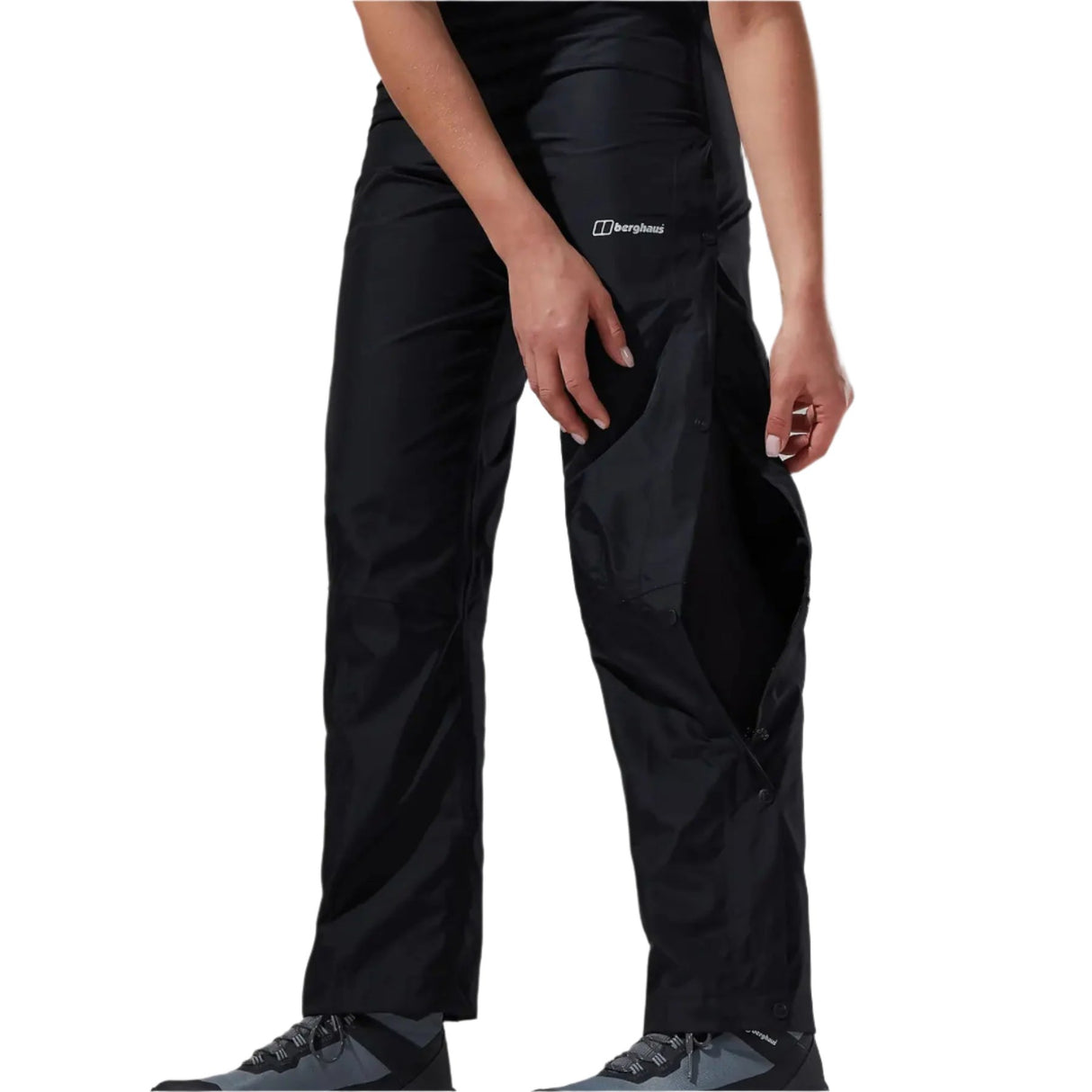 Berghaus Women's Deluge 2.0 Waterproof Trousers Black / X-Small / Short-Black / X-Small / Regular-Black / Small / Short-Black / Small / Regular-Black / Medium / Short - 53 Degrees North