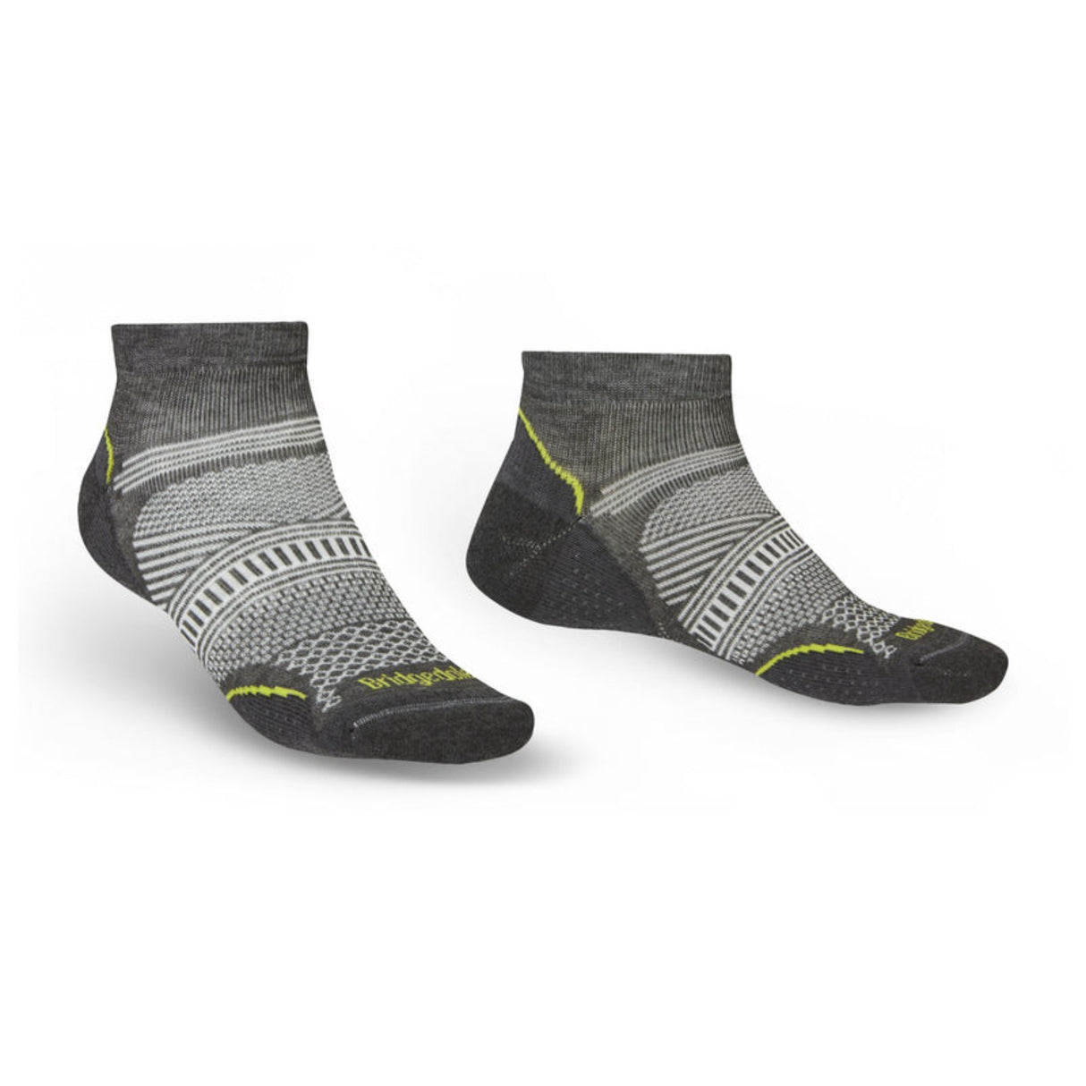 Bridgedale Men's Hike Ultra Light Coolmax Performance Ankle Socks Graphite / Medium-Graphite / Large-Graphite / X-Large - 53 Degrees North
