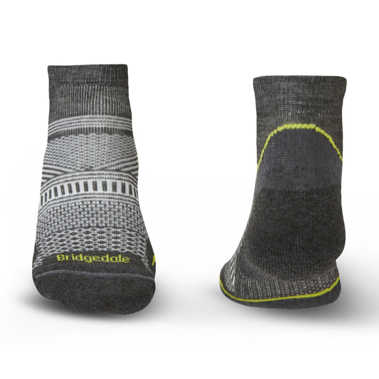 Bridgedale Men's Hike Ultra Light Coolmax Performance Ankle Socks Graphite / Medium-Graphite / Large-Graphite / X-Large - 53 Degrees North