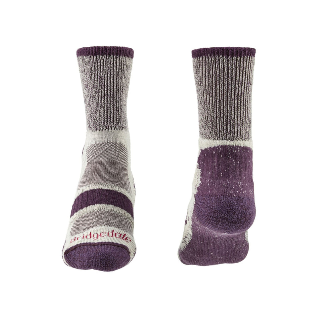 Bridgedale Women's Hike Lightweight Cotton Cool Comfort Socks Plum / Small-Plum / Medium-Plum / Large - 53 Degrees North