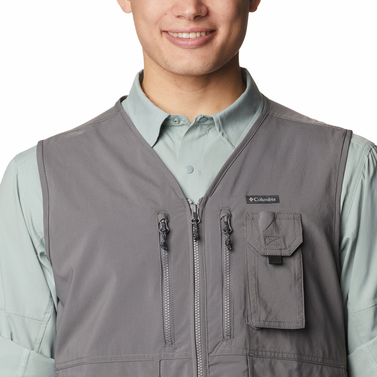 Columbia Men's Silver Ridge Utility Vest City Grey / Small-City Grey / Medium-City Grey / Large-City Grey / X-Large-City Grey / XX-Large - 53 Degrees North