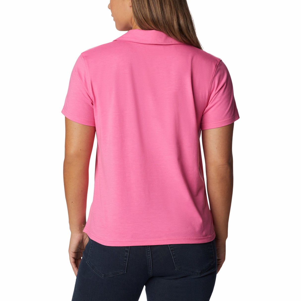 Columbia Women's Sun Trek Technical Polo Wild Geranium / X-Small-Wild Geranium / Small-Wild Geranium / Medium-Wild Geranium / Large-Wild Geranium / X-Large - 53 Degrees North