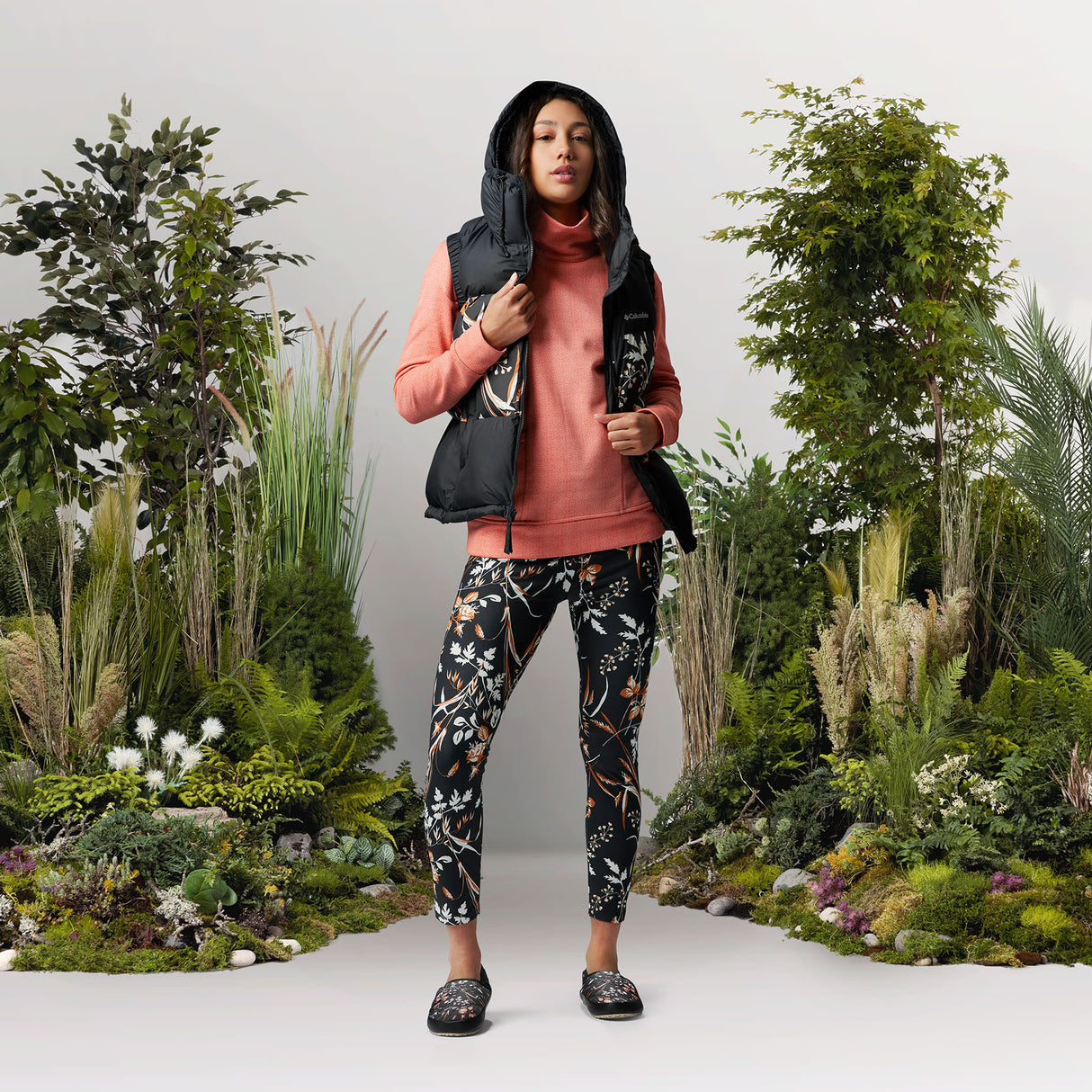 Columbia Women's Weekend Adventure 7/8 Leggings Black Fallgrass Print / 8-Black Fallgrass Print / 10-Black Fallgrass Print / 12-Black Fallgrass Print / 14-Black Fallgrass Print / 16 - 53 Degrees North