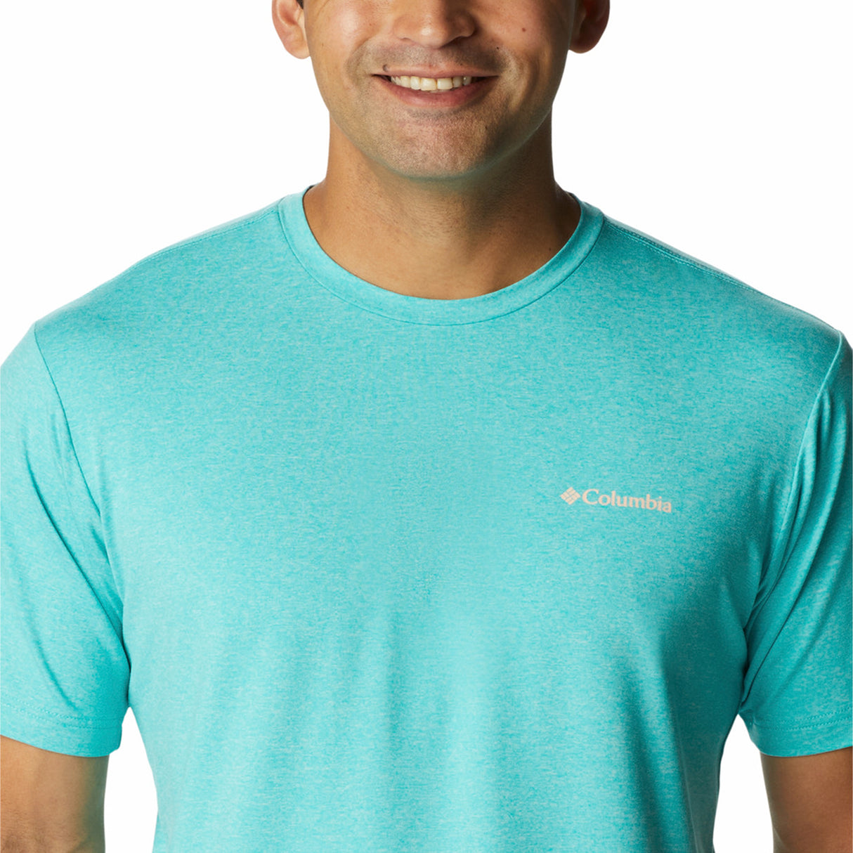 Columbia Men's Tech Trail Graphic T-Shirt Jet Stream Heather/Palmscape Tonal Graphic / Small-Jet Stream Heather/Palmscape Tonal Graphic / Medium-Jet Stream Heather/Palmscape Tonal Graphic / Large-Jet Stream Heather/Palmscape Tonal Graphic / X-Large-Jet Stream Heather/Palmscape Tonal Graphic / XX-Large #- 53 Degrees North
