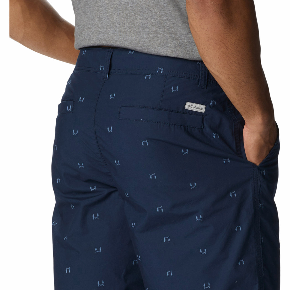 Columbia Men's Washed Out Casual Printed Shorts Collegiate Navy Hammocked / 30-Collegiate Navy Hammocked / 32-Collegiate Navy Hammocked / 34-Collegiate Navy Hammocked / 36-Collegiate Navy Hammocked / 38 #- 53 Degrees North