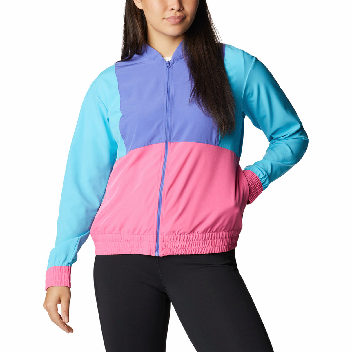 Columbia Women's Columbia Hike Full Zip Jacket Sunset Orange/Wild Rose/Wild Geranium / X-Small-Sunset Orange/Wild Rose/Wild Geranium / Small-Sunset Orange/Wild Rose/Wild Geranium / Medium-Sunset Orange/Wild Rose/Wild Geranium / Large-Sunset Orange/Wild Rose/Wild Geranium / X-Large #- 53 Degrees North