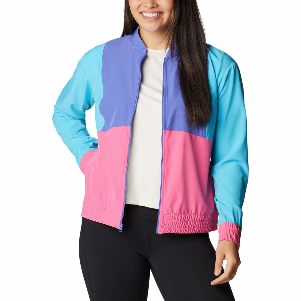 Columbia Women's Columbia Hike Full Zip Jacket Sunset Orange/Wild Rose/Wild Geranium / X-Small-Sunset Orange/Wild Rose/Wild Geranium / Small-Sunset Orange/Wild Rose/Wild Geranium / Medium-Sunset Orange/Wild Rose/Wild Geranium / Large-Sunset Orange/Wild Rose/Wild Geranium / X-Large #- 53 Degrees North