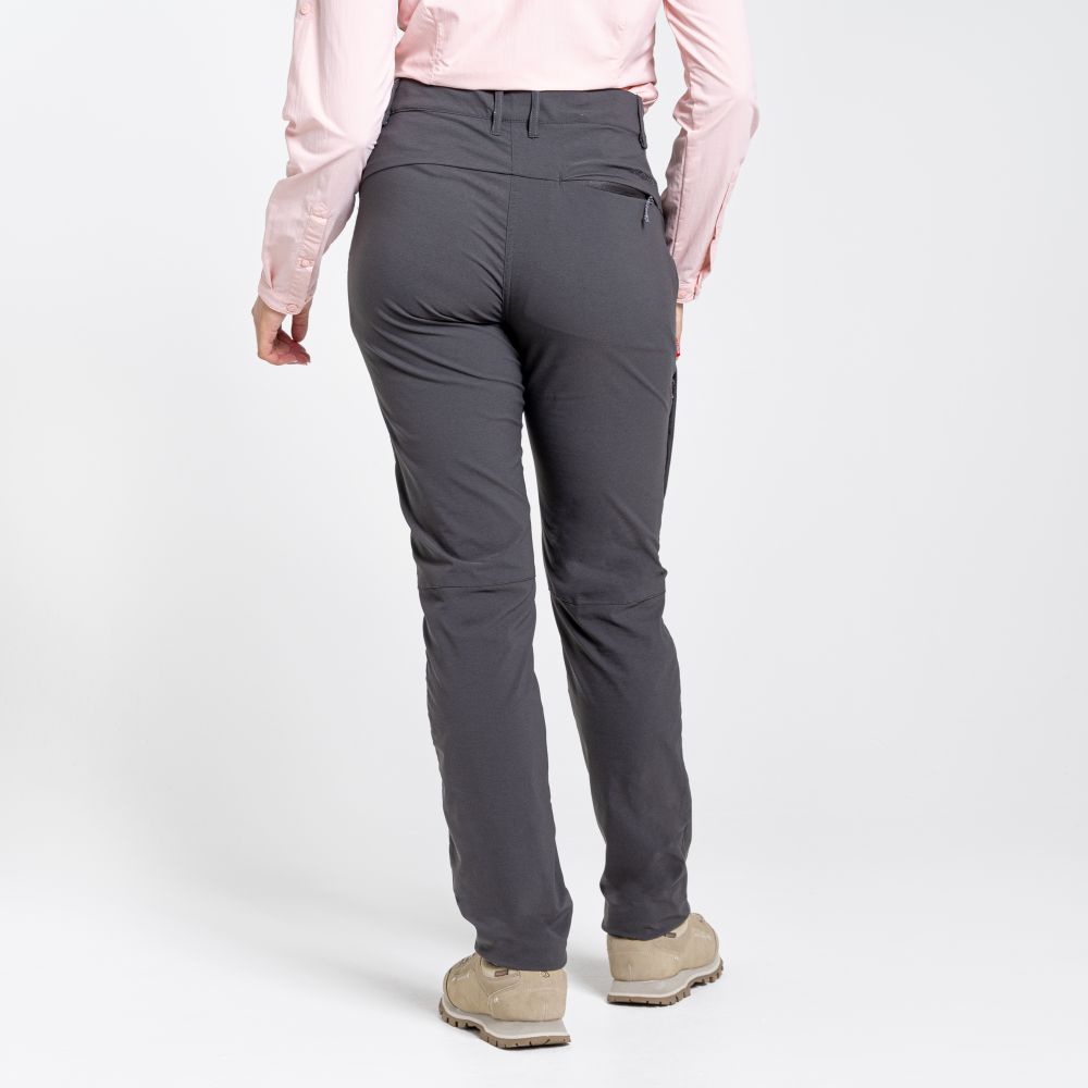 Craghoppers Women's NosiLife Pro II Trousers X-Small / Charcoal / Regular-Small / Charcoal / Regular-Small / Charcoal / Short-Medium / Charcoal / Regular-Medium / Charcoal / Short - 53 Degrees North