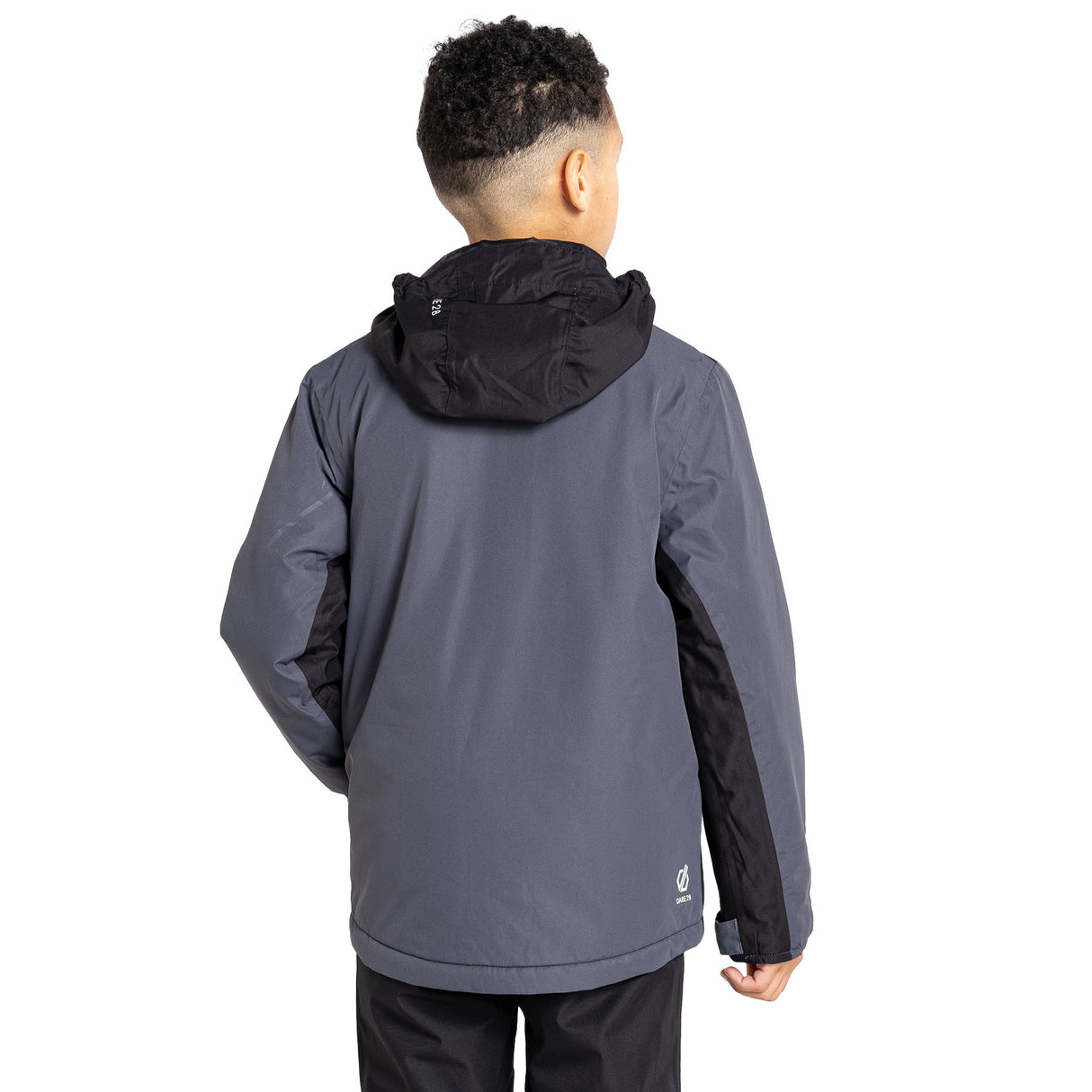 Dare 2b Kids' Impose III Ski Jacket Ebony Grey/Black / Age 3-4-Ebony Grey/Black / Age 5-6-Ebony Grey/Black / Age 7-8-Ebony Grey/Black / Age 9-10-Ebony Grey/Black / Age 11-12 - 53 Degrees North