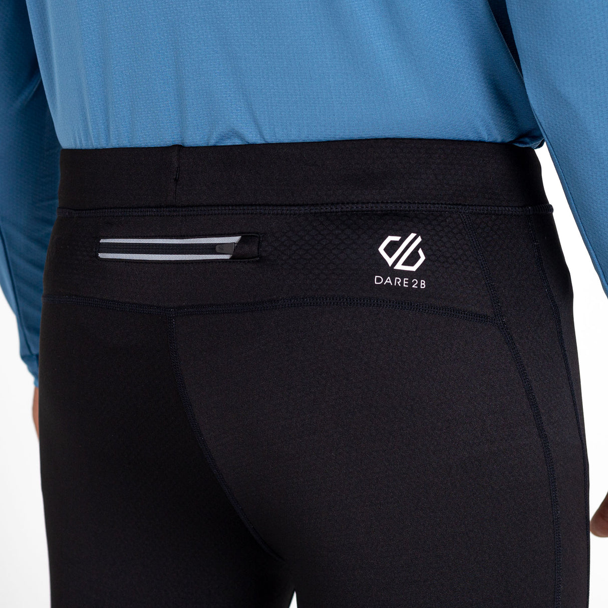 Dare 2b Men's Abaccus II Reflective Fitness Tights Black / Small-Black / Medium-Black / Large-Black / X-Large - 53 Degrees North