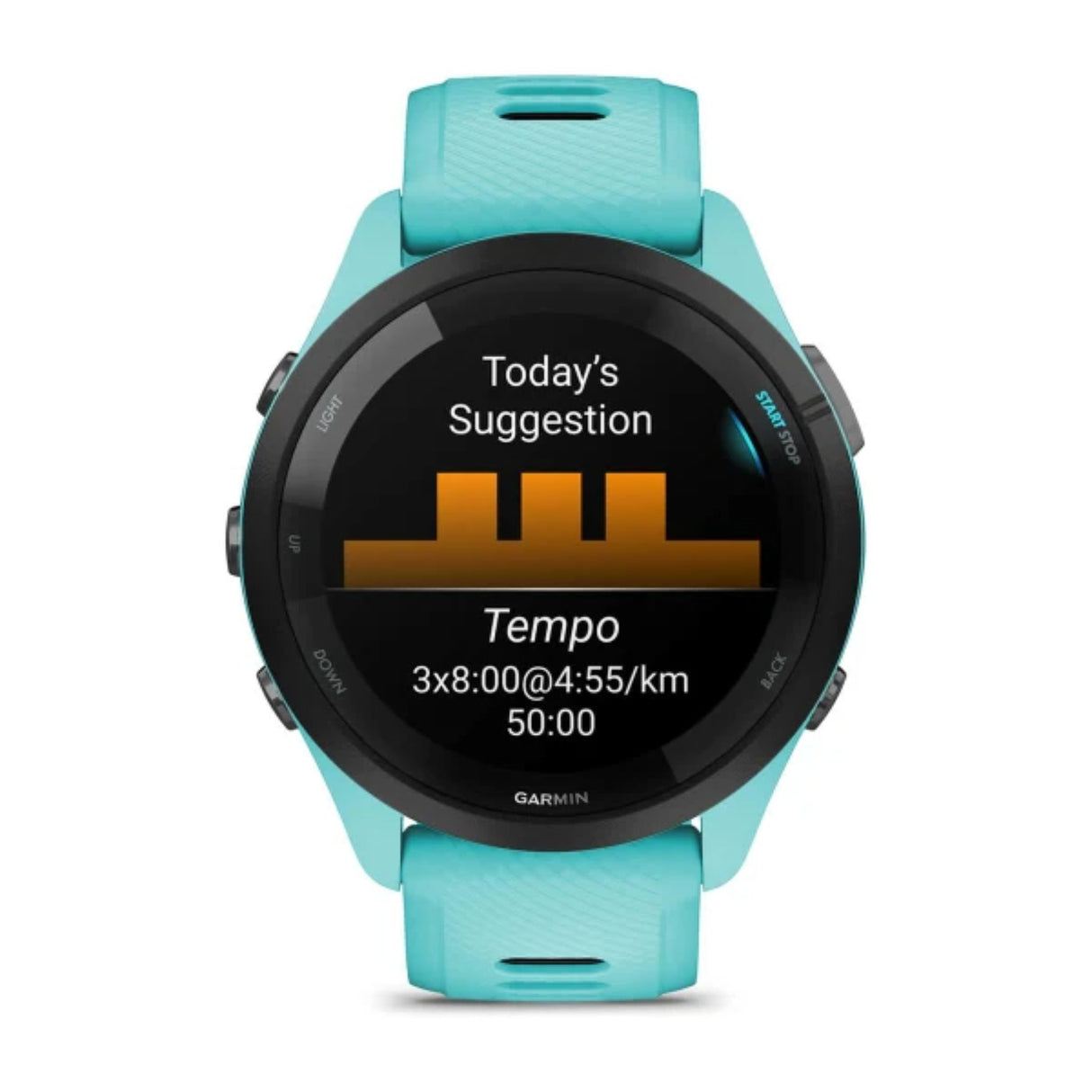 Garmin Forerunner 265 Music Smartwatch Whitestone-Aqua-Black - 53 Degrees North