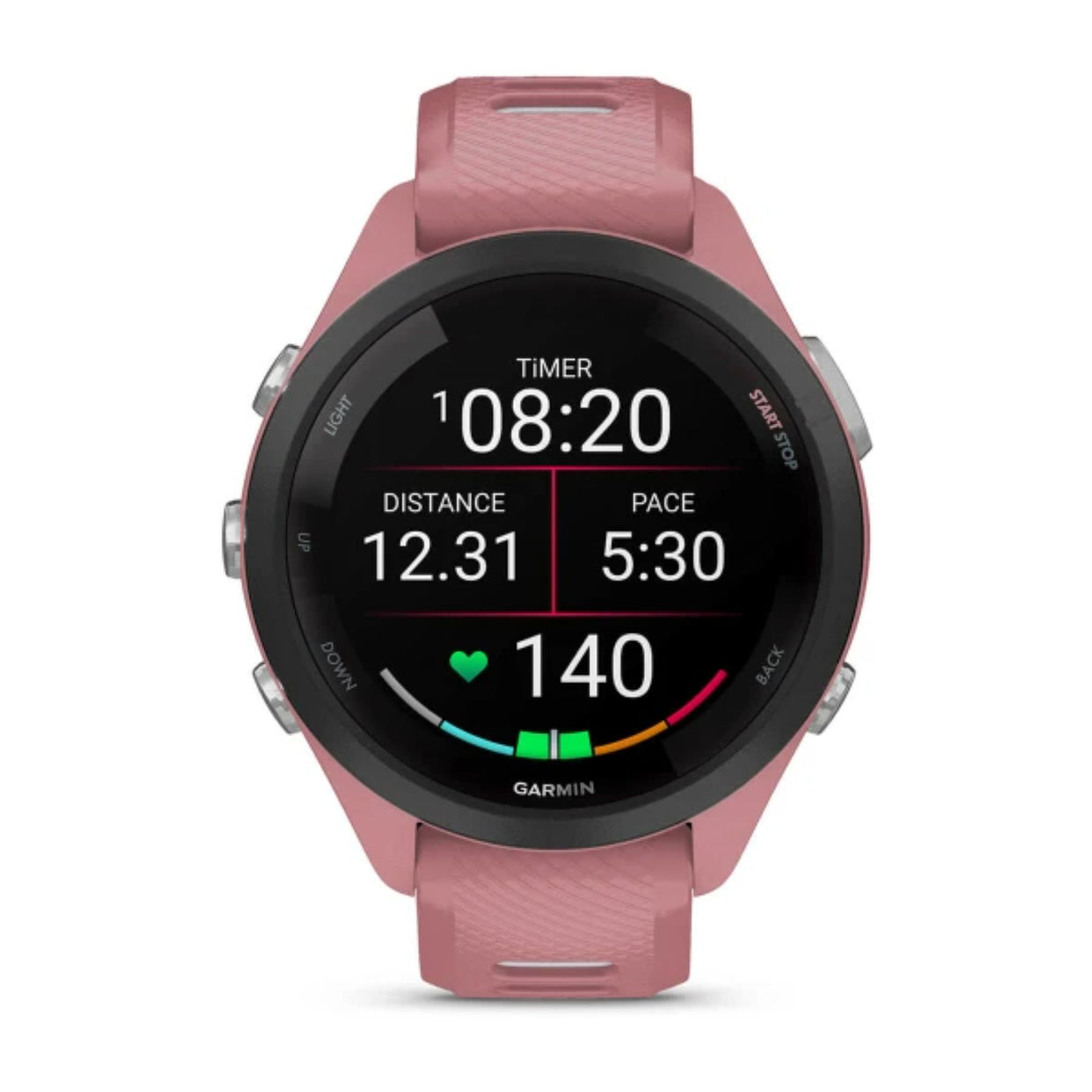 Garmin Forerunner 265S - 42mm Music Smartwatch White-Pink - 53 Degrees North