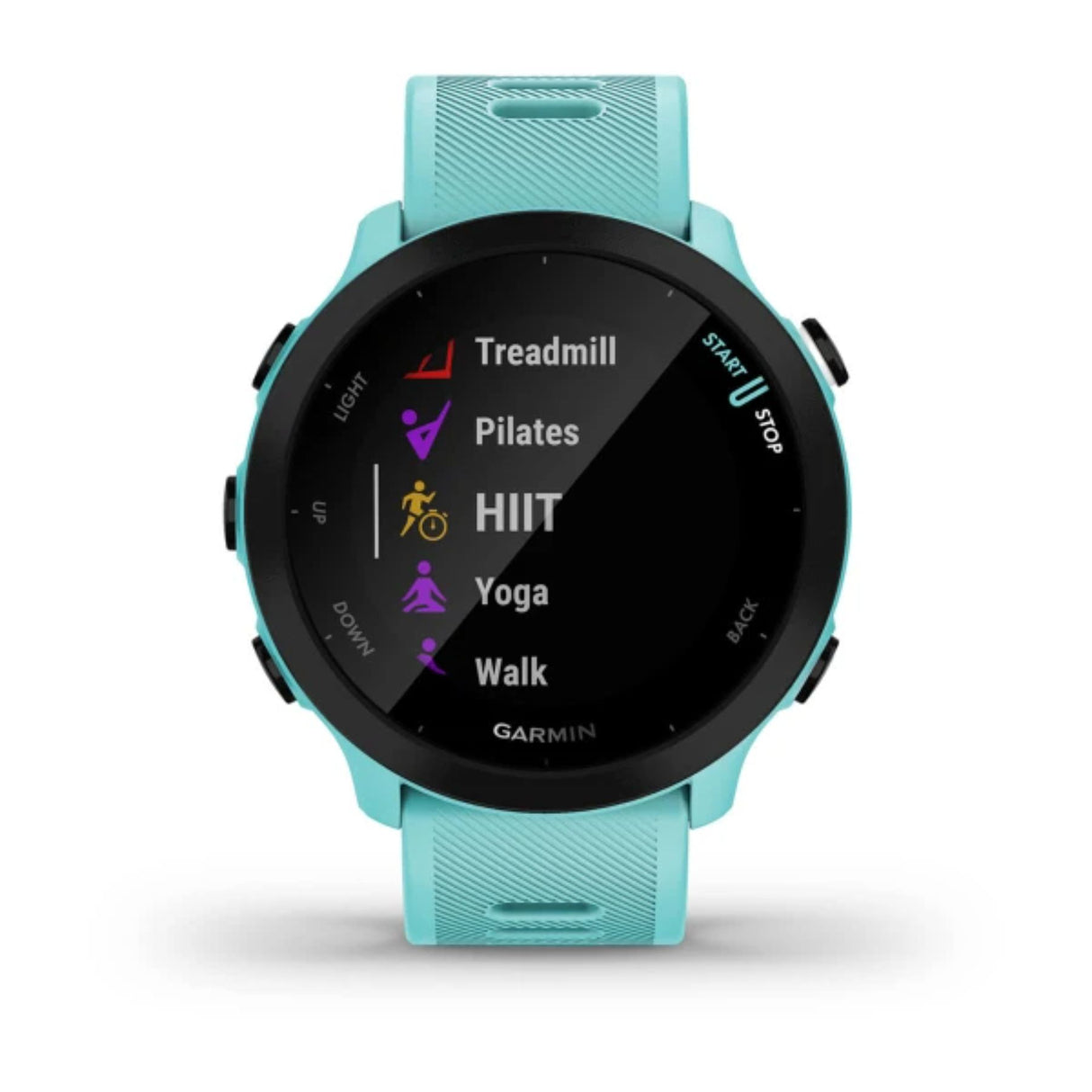 Garmin Forerunner 55 Smartwatch Aqua-Black - 53 Degrees North