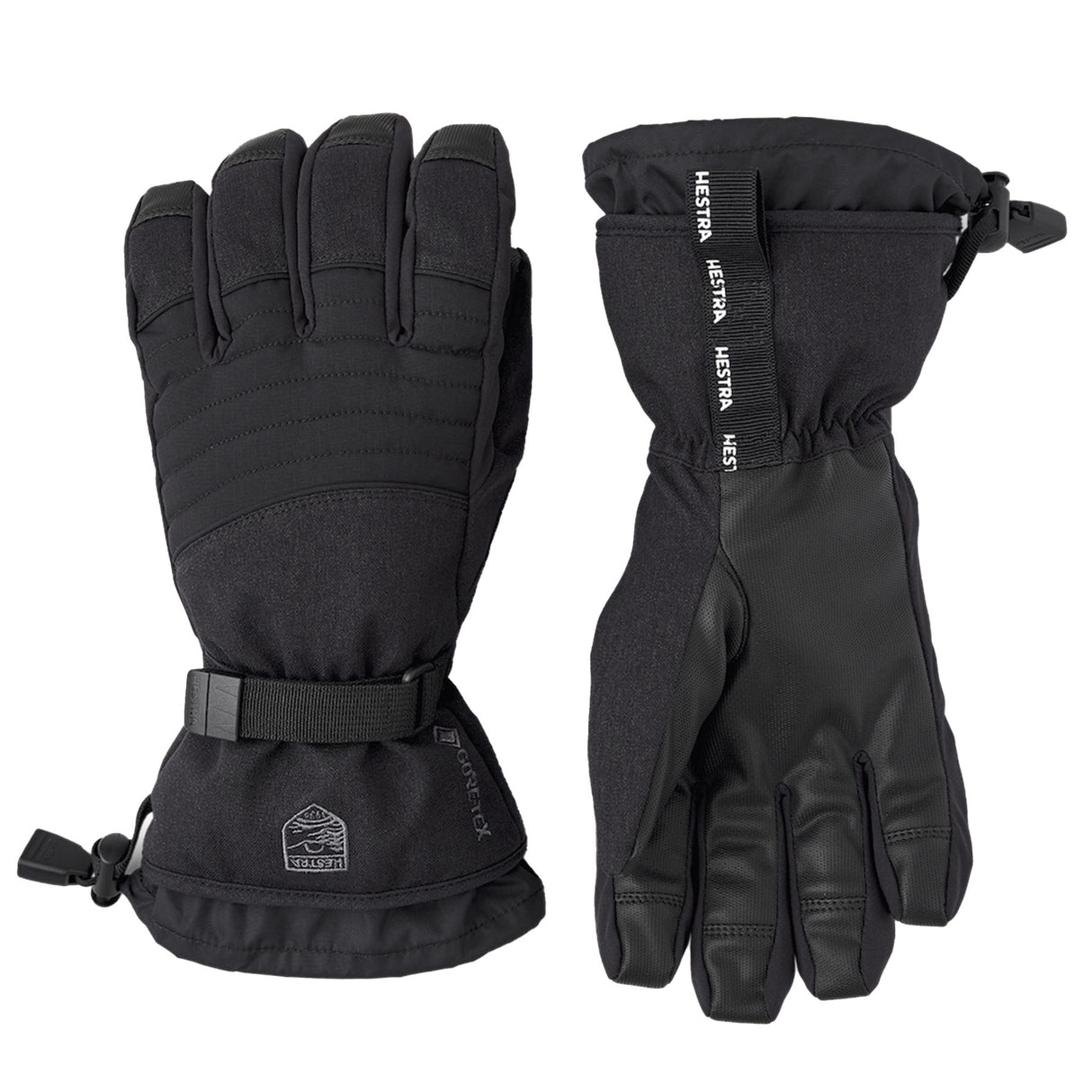 Hestra Unisex GORE-TEX Perform Gauntlet Ski Gloves Black/Black / Medium-Black/Black / Large-Black/Black / X-Large-Black/Black / XX-Large - 53 Degrees North