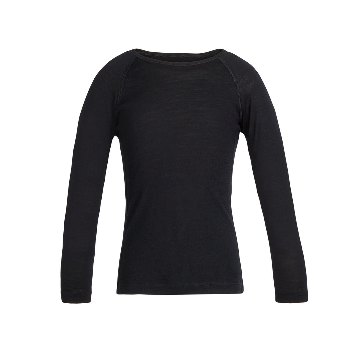 Icebreaker Kids' 200 Oasis Long Sleeve Crewe Black / Age 5-6-Black / Age 7-8-Black / Age 9-10-Black / Age 11-12-Midnight Navy / Age 5-6 - 53 Degrees North