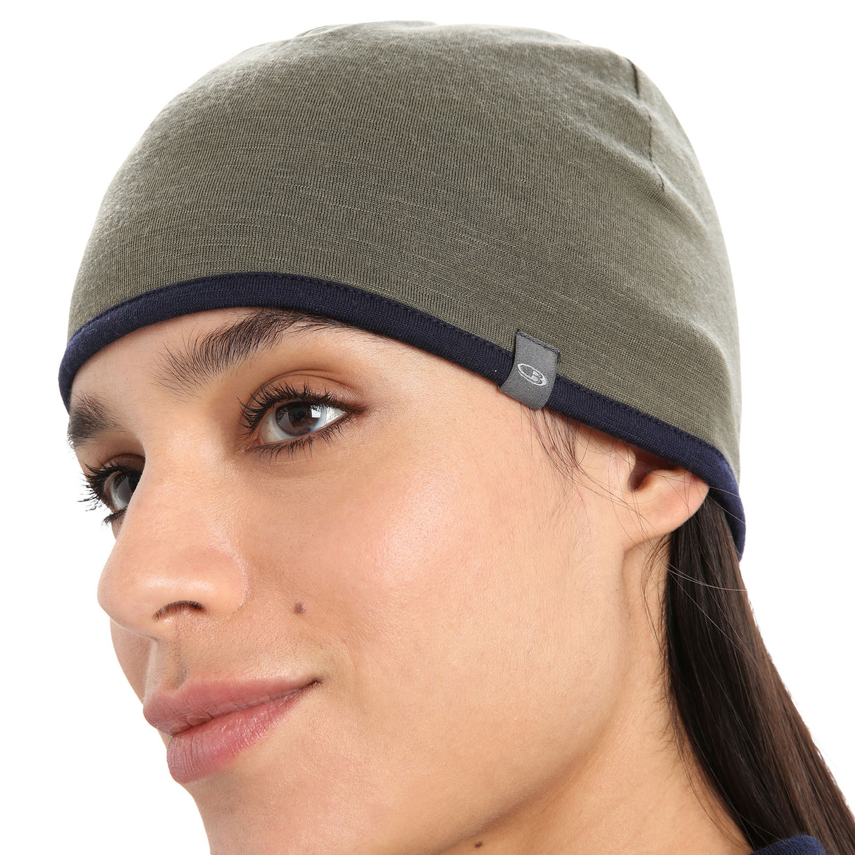 Icebreaker Unisex Reversible Merino 200 Pocket Hat Loden/Midnight Navy-Black/Gritstone Heather - 53 Degrees North