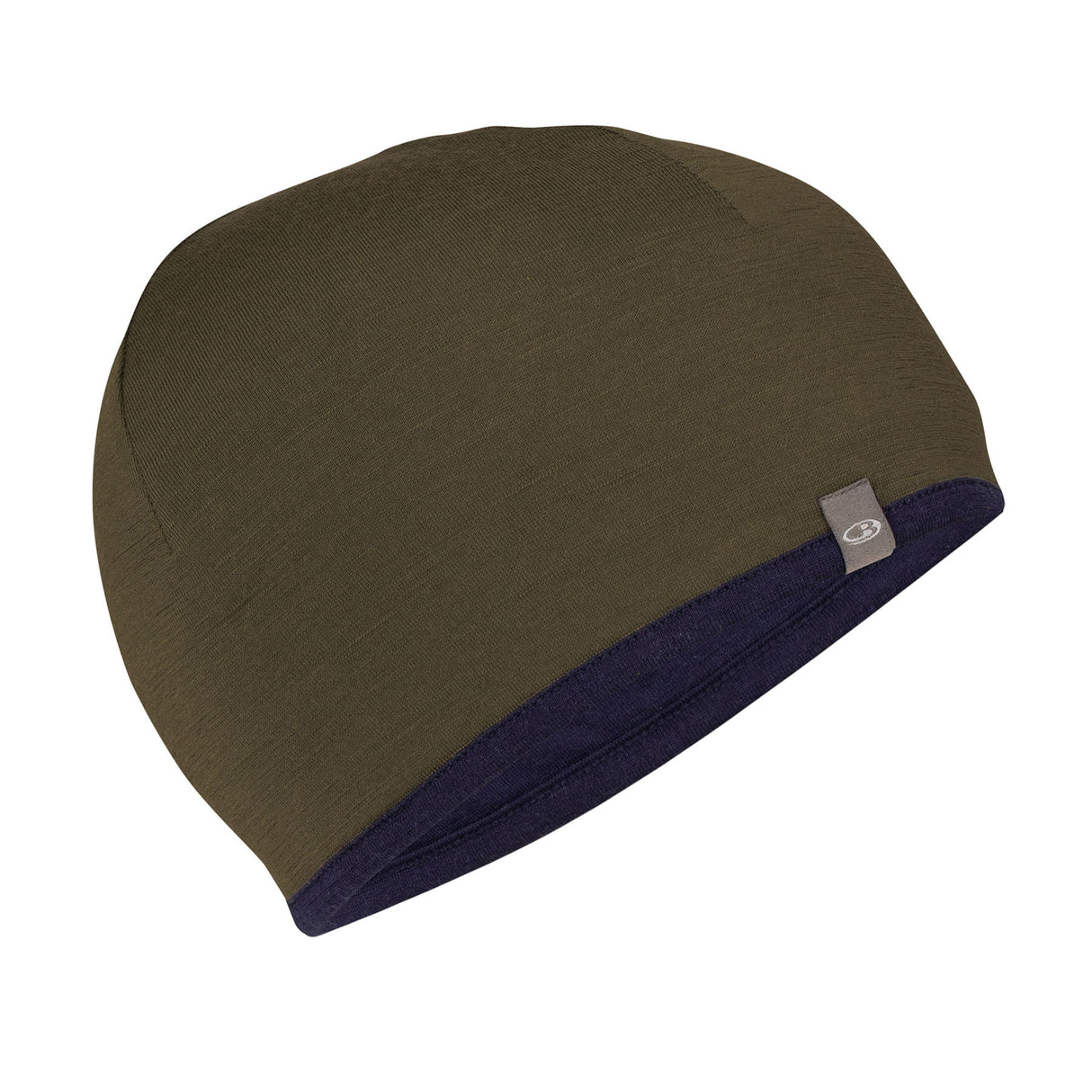 Icebreaker Unisex Reversible Merino 200 Pocket Hat Loden/Midnight Navy-Black/Gritstone Heather - 53 Degrees North