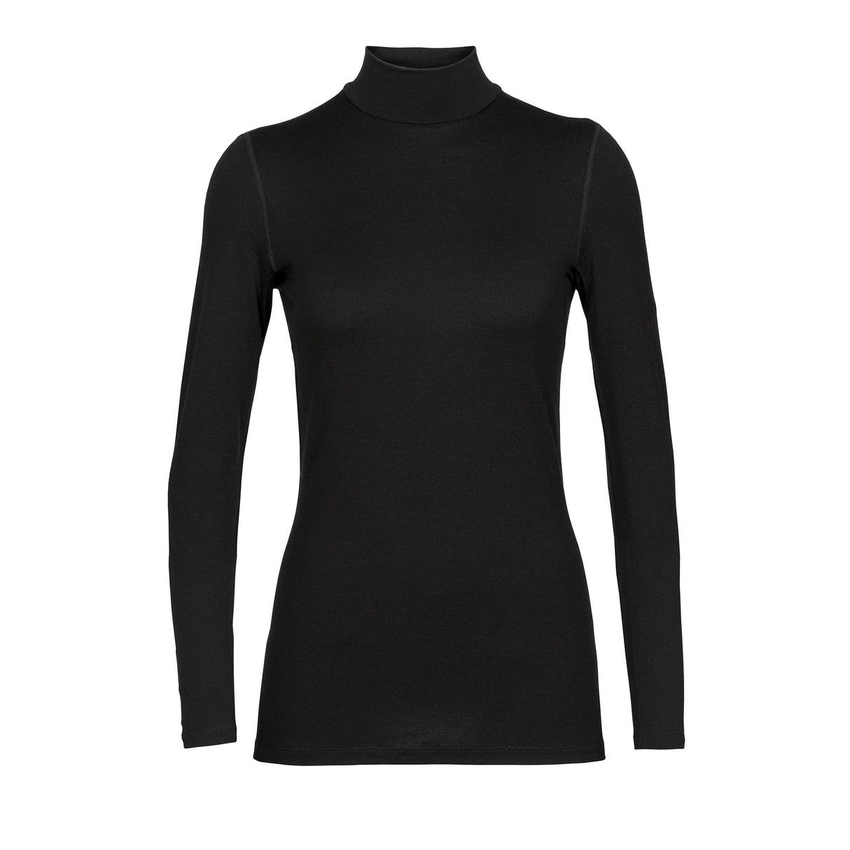 Icebreaker Women's 260 Tech Long Sleeve Turtleneck Top Black / X-Small - 53 Degrees North