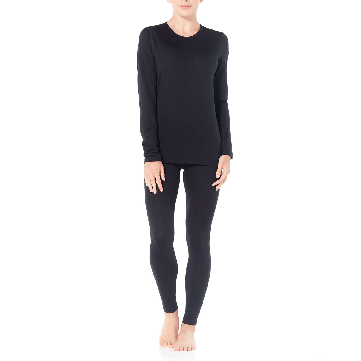 Icebreaker Women's Merino 200 Oasis Leggings Black / X-Small-Black / Small-Black / Medium-Black / Large-Black / X-Large - 53 Degrees North