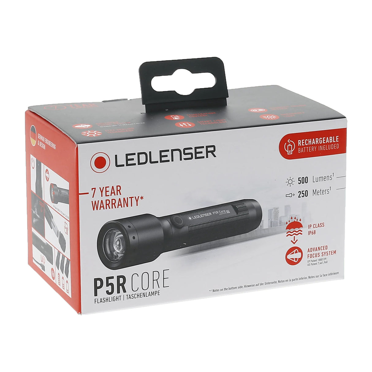 Ledlenser P5R Core Torch Black - 53 Degrees North