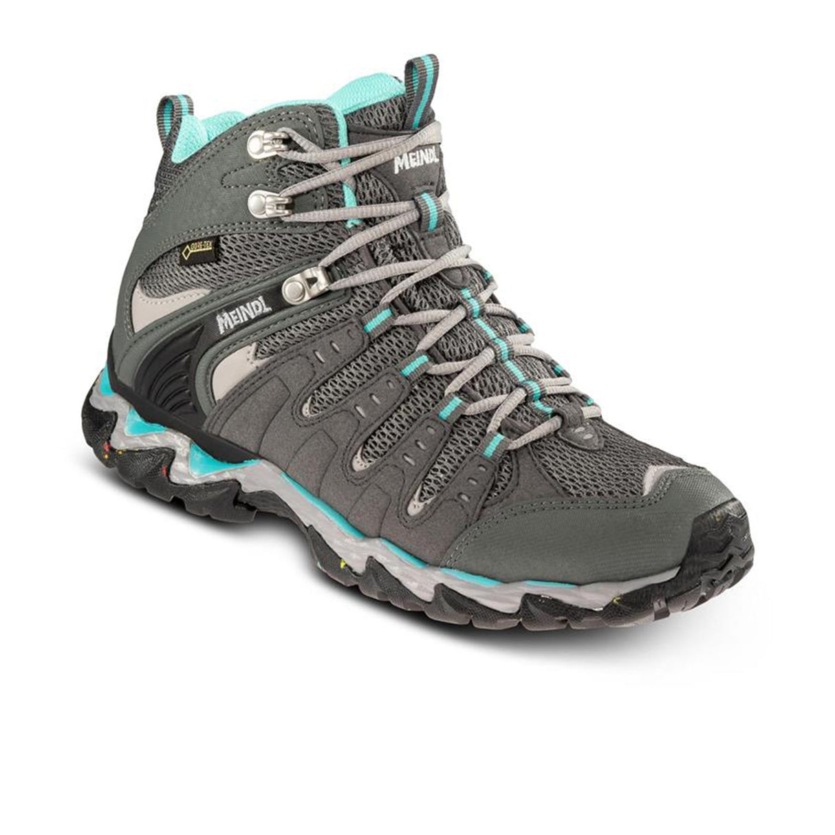 Meindl Women's Respond Mid II GORE-TEX Walking Boots Anthracite/Turquoise / UK 4-Anthracite/Turquoise / UK 5-Anthracite/Turquoise / UK 5.5-Anthracite/Turquoise / UK 6-Anthracite/Turquoise / UK 6.5 - 53 Degrees North