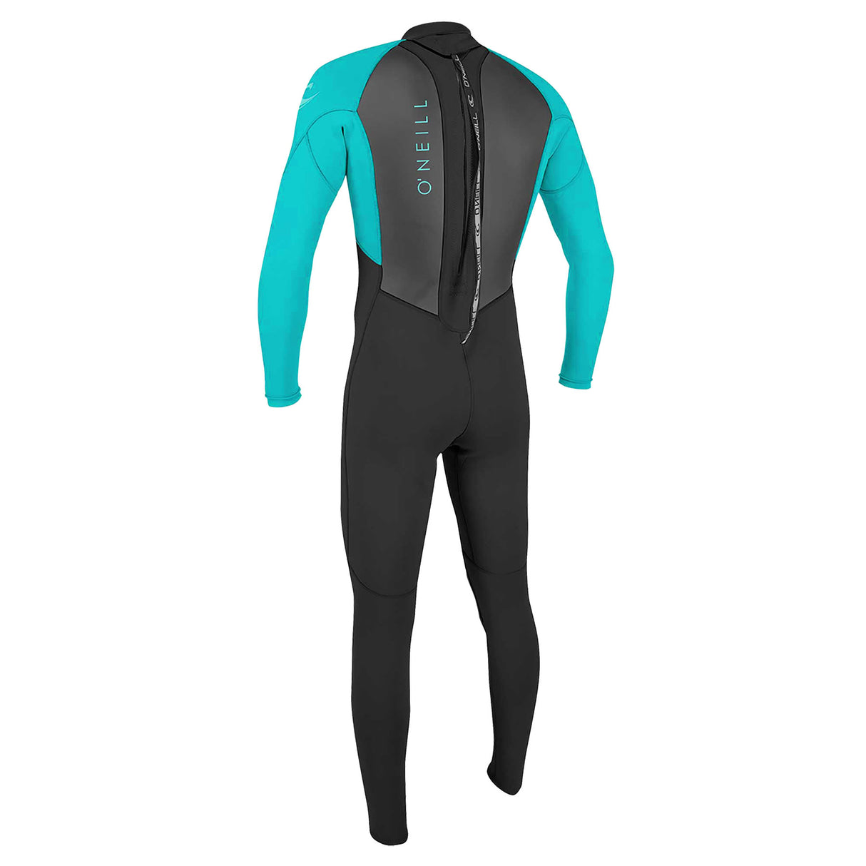 O'Neill Youth Reactor II 3/2mm Back Zip Full Wetsuit Black/Ocean / Age 3-4-Black/Ocean / Age 5-6-Black/Ocean / Age 7-8-Black/Ocean / Age 9-10-Black/Ocean / Age 11-12 - 53 Degrees North