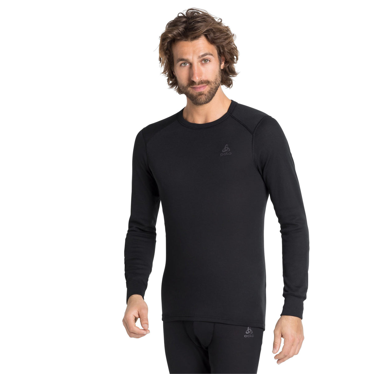ODLO Men's Active Warm Eco Baselayer Top Black / Small-Black / Medium-Black / Large-Black / X-Large-Black / XX-Large - 53 Degrees North