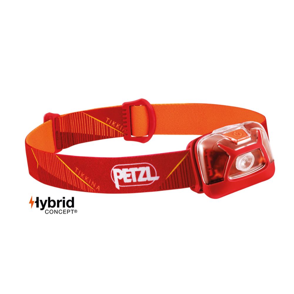 Petzl TIKKINA Headlamp Black-Orange-Navy-Blue-Red - 53 Degrees North