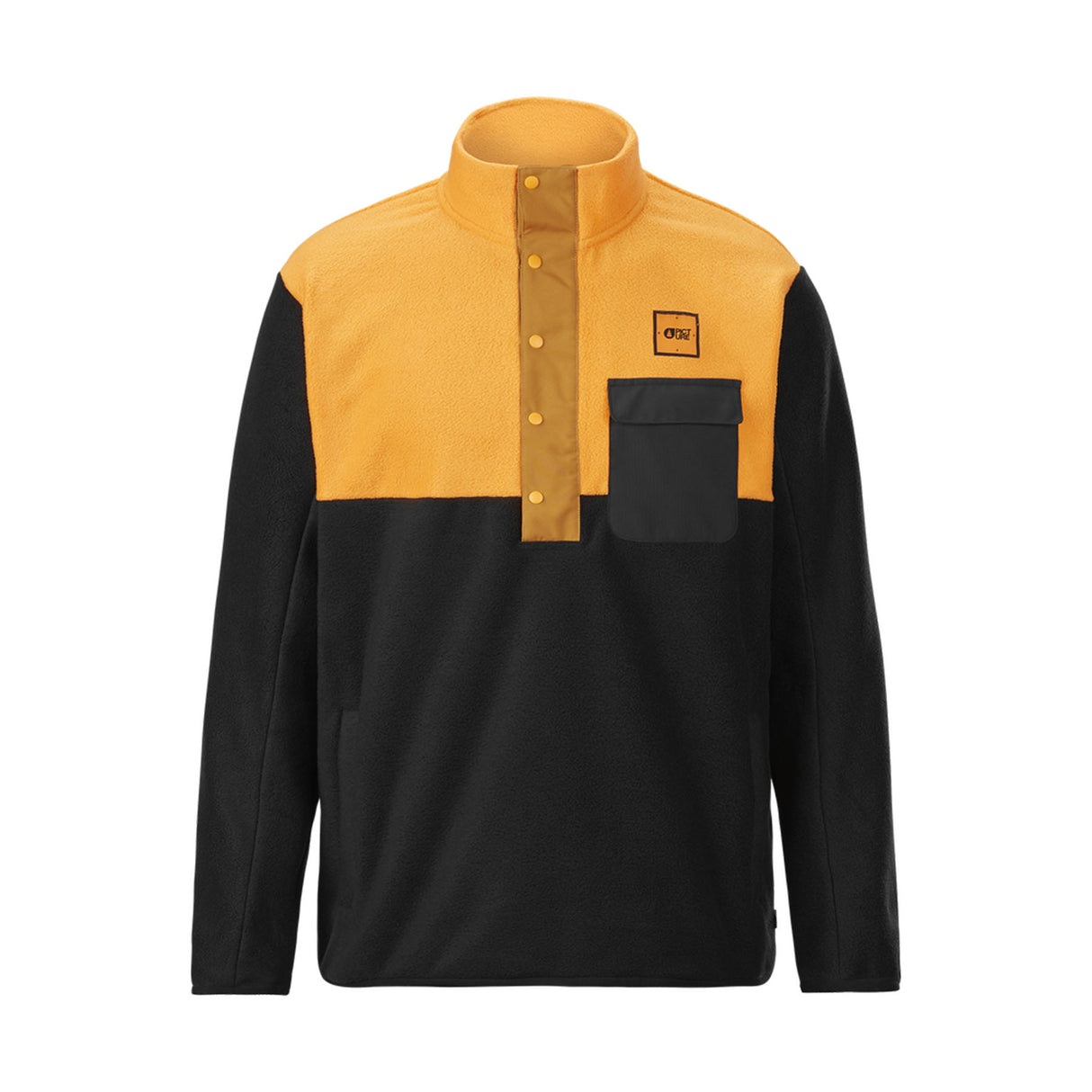 Picture Men's Mathew 1/4 Fleece Pullover Autumn Blaze/Latte / Small-Autumn Blaze/Latte / Medium-Autumn Blaze/Latte / Large-Autumn Blaze/Latte / X-Large - 53 Degrees North