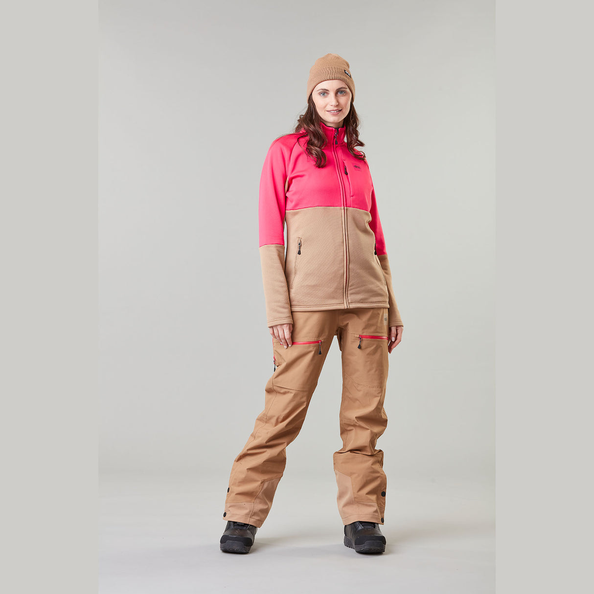 Picture Women's Rommana Fleece Jacket Dark Stone / X-Small-Dark Stone / Small-Dark Stone / Medium-Dark Stone / Large - 53 Degrees North