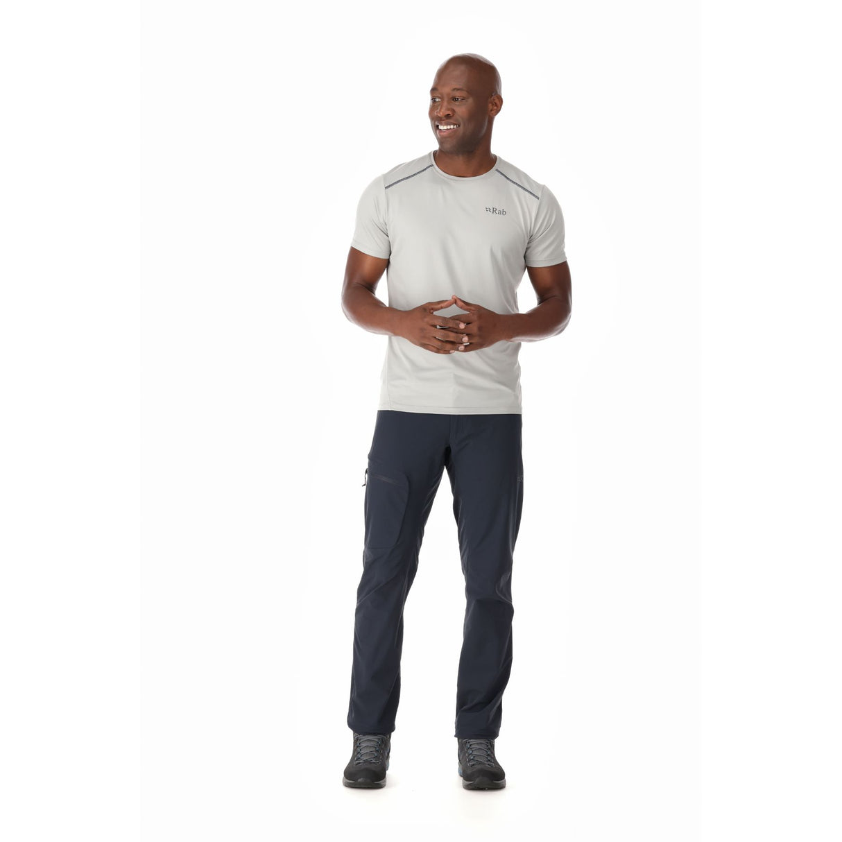 Rab Men's Incline Trousers Beluga / Small / Regular-Beluga / Medium / Regular-Beluga / Large / Regular-Beluga / X-Large / Regular-Beluga / XX-Large / Regular - 53 Degrees North