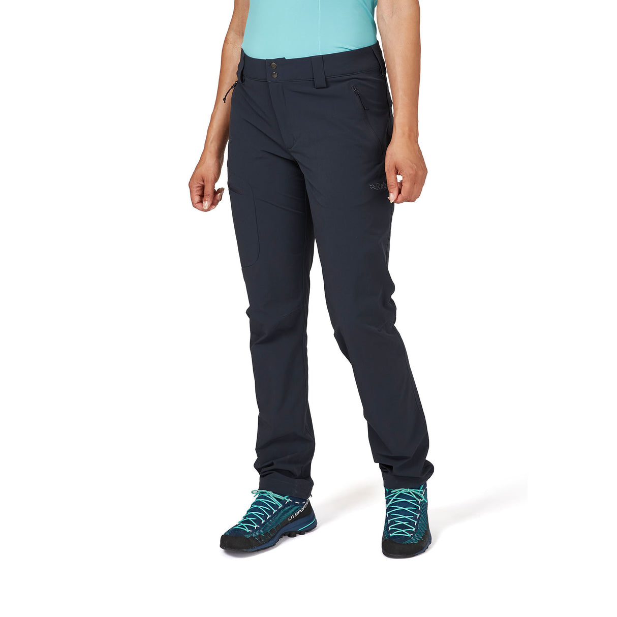 Rab Women's Incline Trousers Beluga / X-Small-Beluga / Small-Beluga / Medium-Beluga / Large-Beluga / X-Large - 53 Degrees North