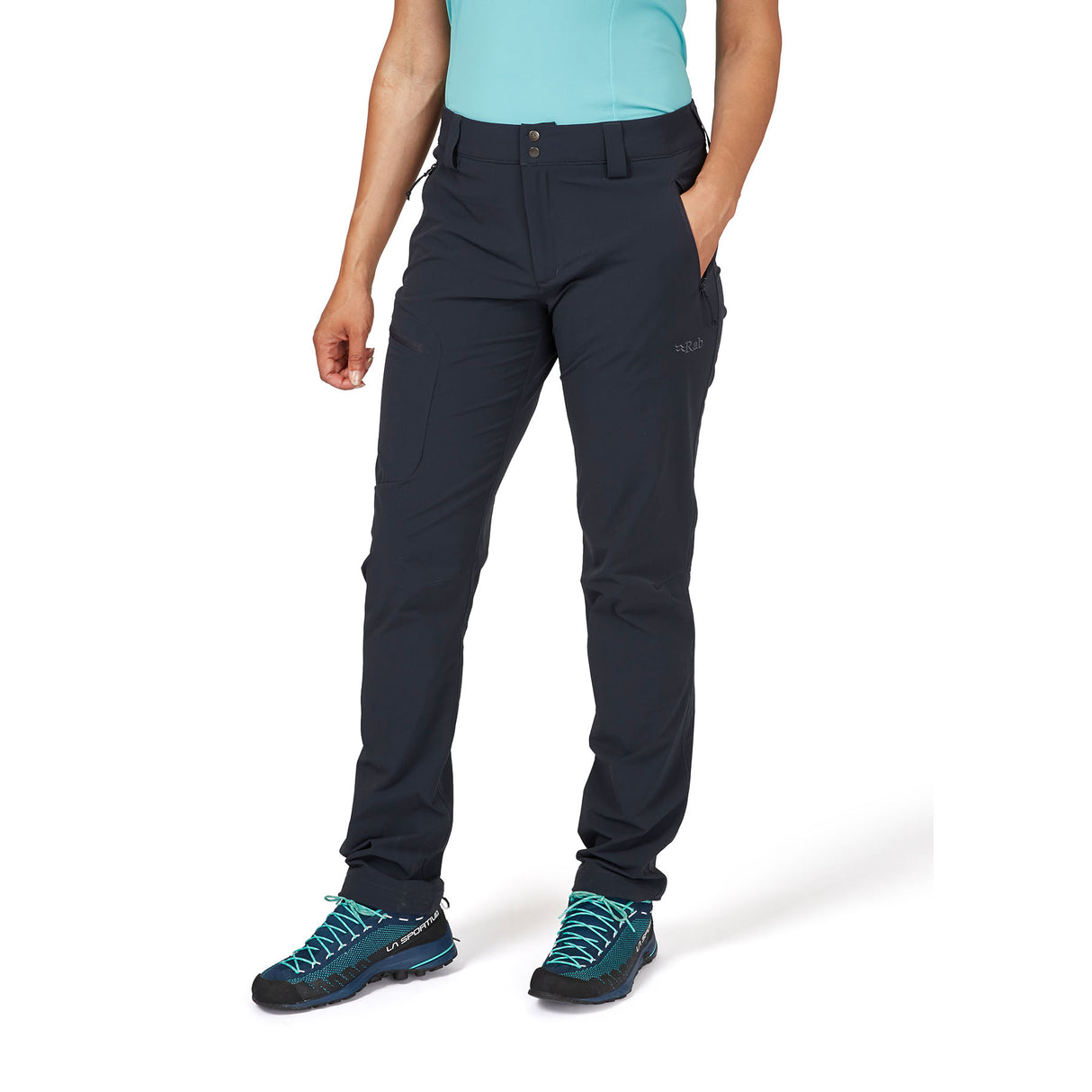 Rab Women's Incline Trousers Beluga / X-Small-Beluga / Small-Beluga / Medium-Beluga / Large-Beluga / X-Large - 53 Degrees North