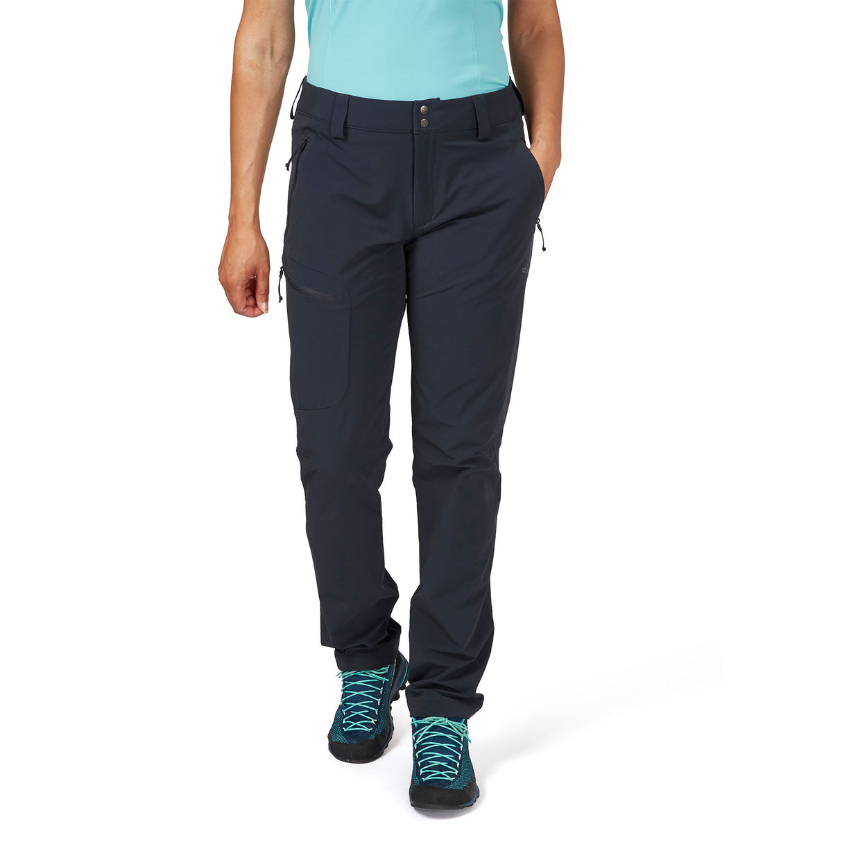 Rab Women's Incline Trousers Beluga / X-Small-Beluga / Small-Beluga / Medium-Beluga / Large-Beluga / X-Large - 53 Degrees North