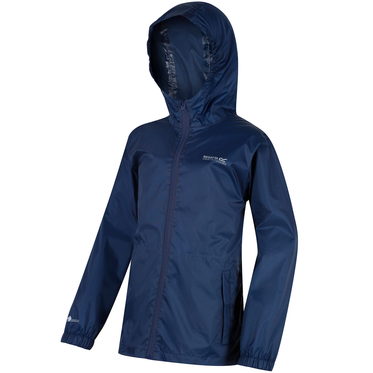 Regatta Kids' Pack-It Waterproof Packaway Jacket Midnight / Age 3-4-Midnight / Age 5-6-Midnight / Age 7-8-Midnight / Age 9-10-Midnight / Age 11-12 - 53 Degrees North