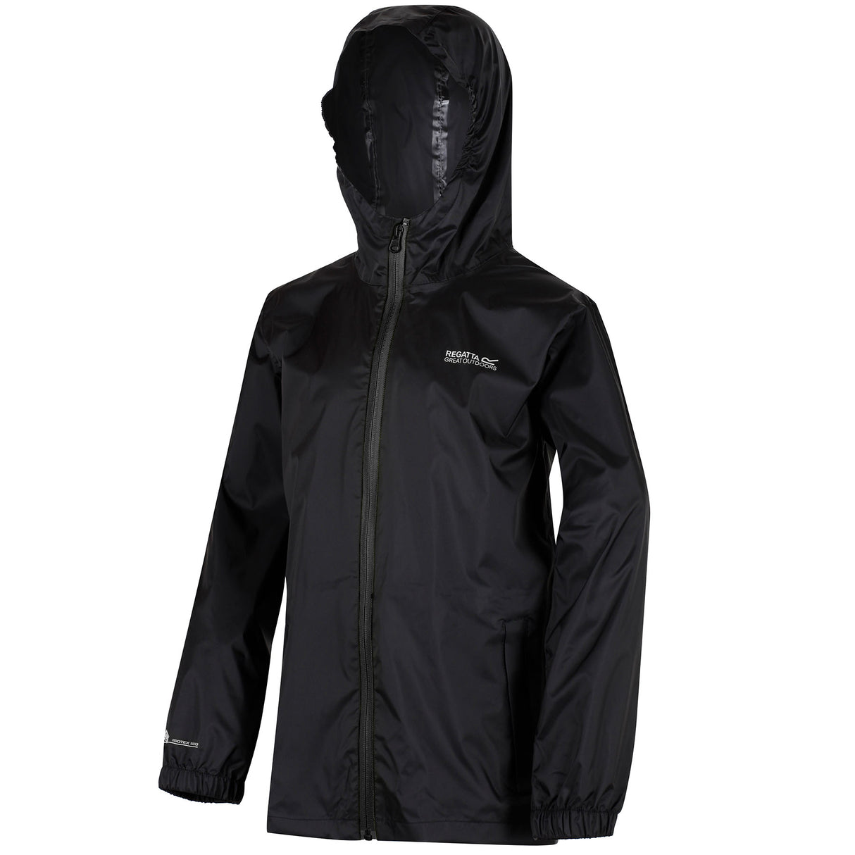 Regatta Kids' Pack-It Waterproof Packaway Jacket Midnight / Age 3-4-Midnight / Age 5-6-Midnight / Age 7-8-Midnight / Age 9-10-Midnight / Age 11-12 - 53 Degrees North