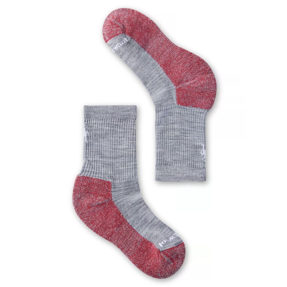 Smartwool Kids' Hike Light Cushion Crew Socks Light Grey / Small (UK 8-10.5)-Light Grey / Medium (UK 11-13.5)-Light Grey / Large (UK 1-4.5) - 53 Degrees North